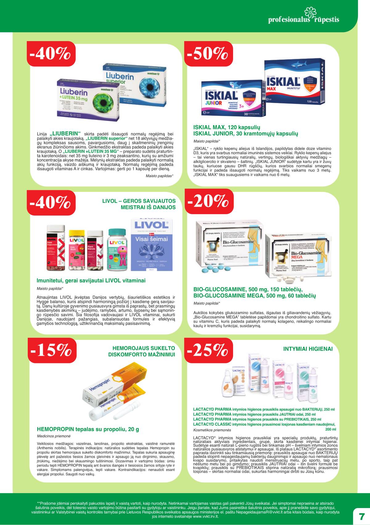 Ramunėlės vaistinė - Ramunėlės vaistinės akcijų leidinys 7 puslapis