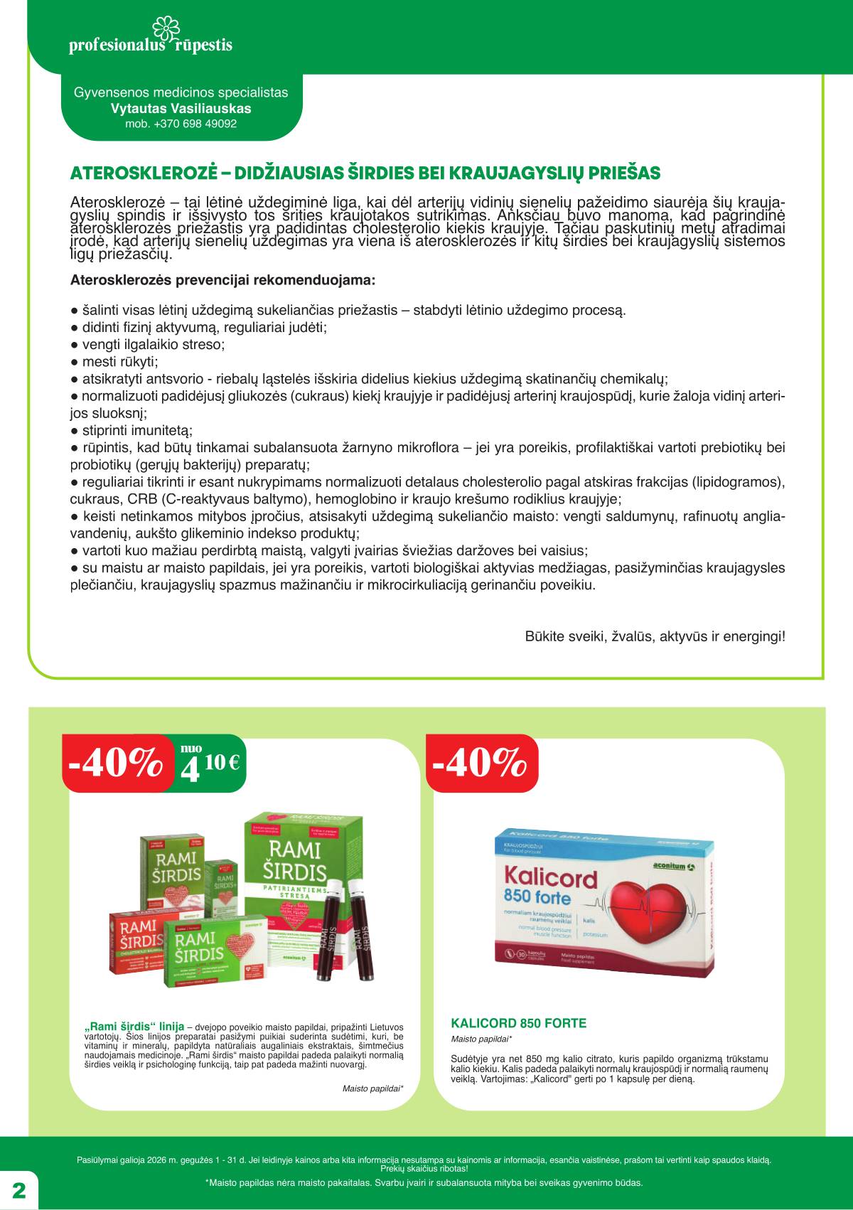 Ramunėlės vaistinė - Ramunėlės vaistinės akcijų leidinys | 2026-05-01 - 2026-05-31 2 puslapis