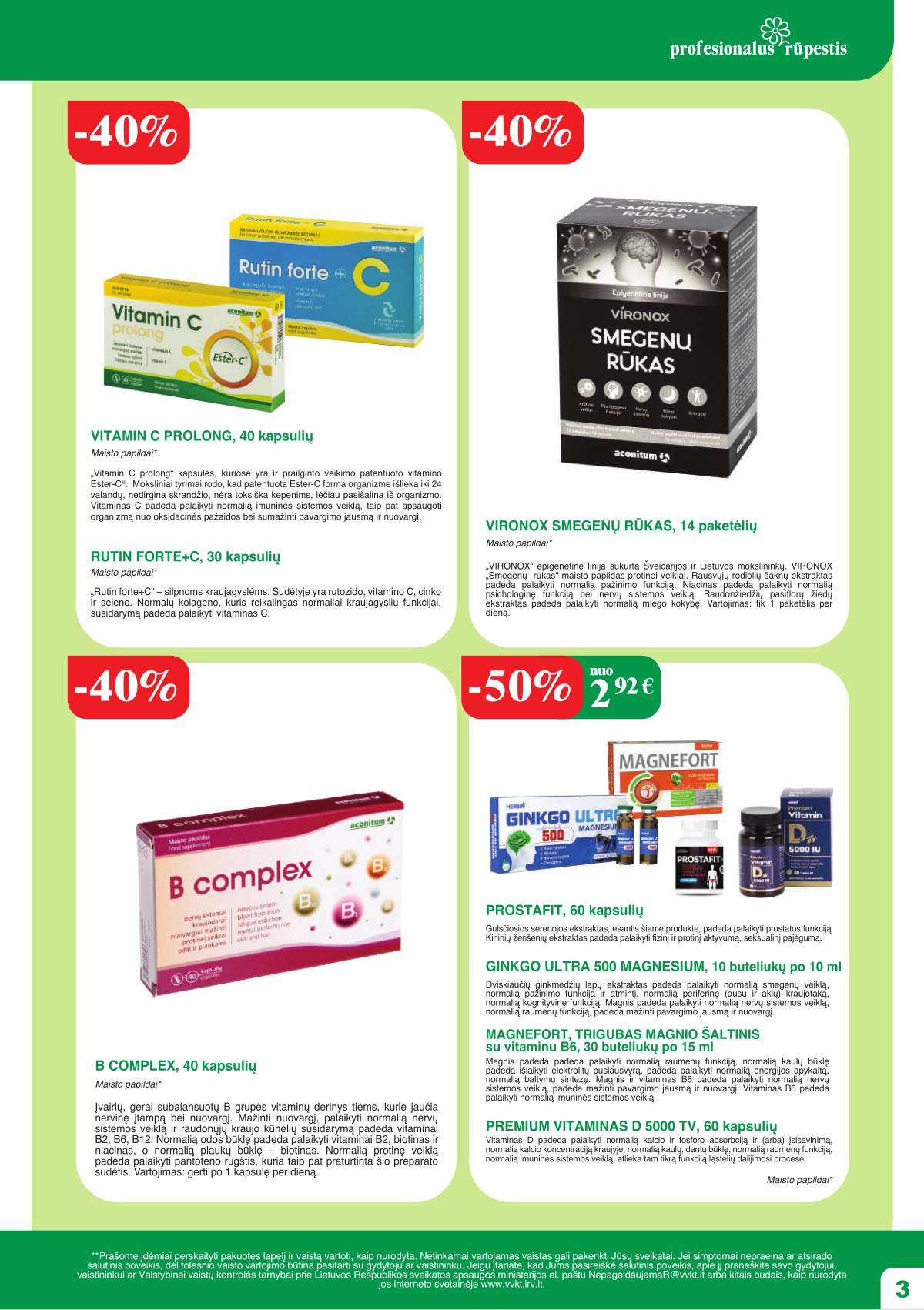 Ramunėlės vaistinė - Ramunėlės vaistinės akcijų leidinys | 2026-05-01 - 2026-05-31 3 puslapis