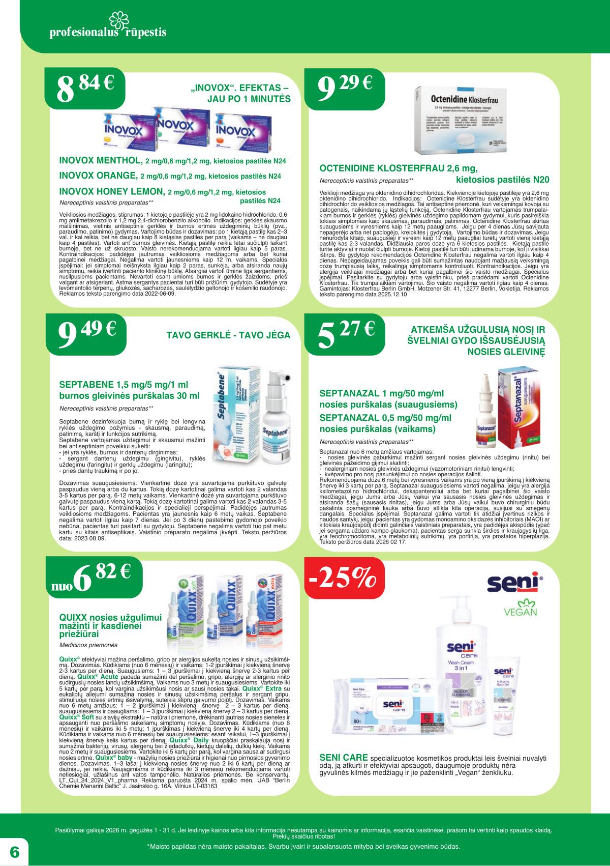 Ramunėlės vaistinė - Ramunėlės vaistinės akcijų leidinys | 2026-05-01 - 2026-05-31 6 puslapis