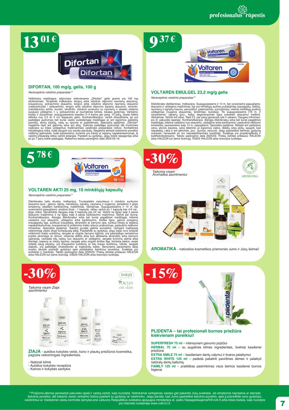 Ramunėlės vaistinė - Ramunėlės vaistinės akcijų leidinys | 2026-05-01 - 2026-05-31 7 puslapis