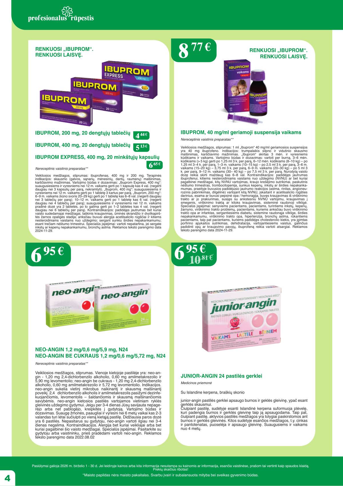 Ramunėlės vaistinė - Ramunėlės vaistinės akcijų leidinys 4 puslapis
