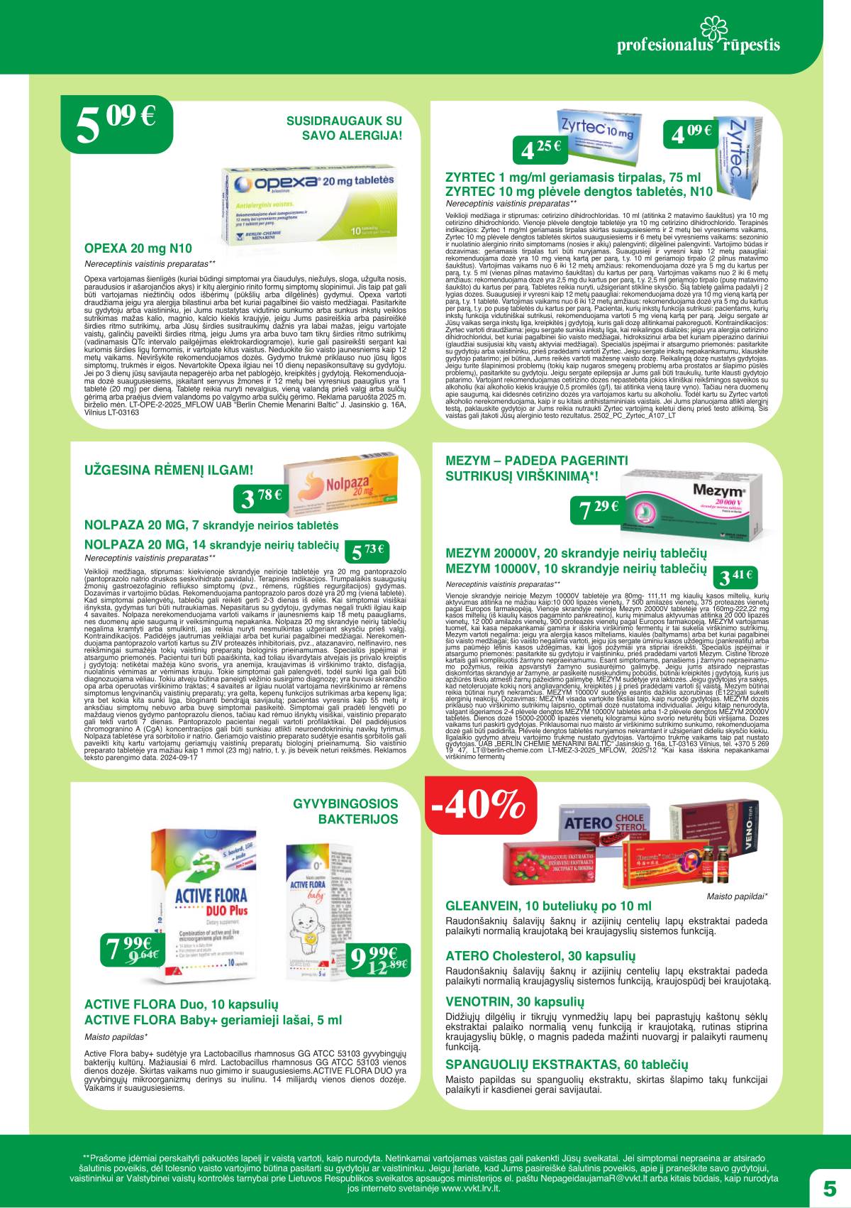 Ramunėlės vaistinė - Ramunėlės vaistinės akcijų leidinys | 2026-07-01 - 2026-08-31 5 puslapis
