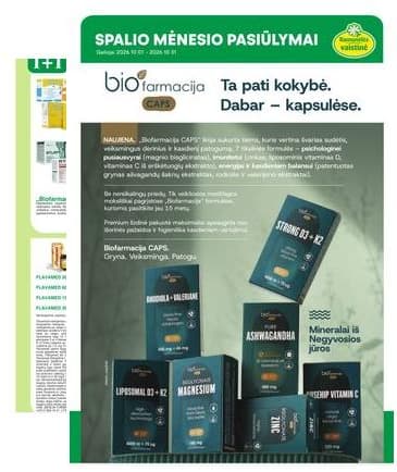 Ramunėlės vaistinė - Ramunėlės vaistinės akcijų leidinys 2026-10-01 – 2026-10-31