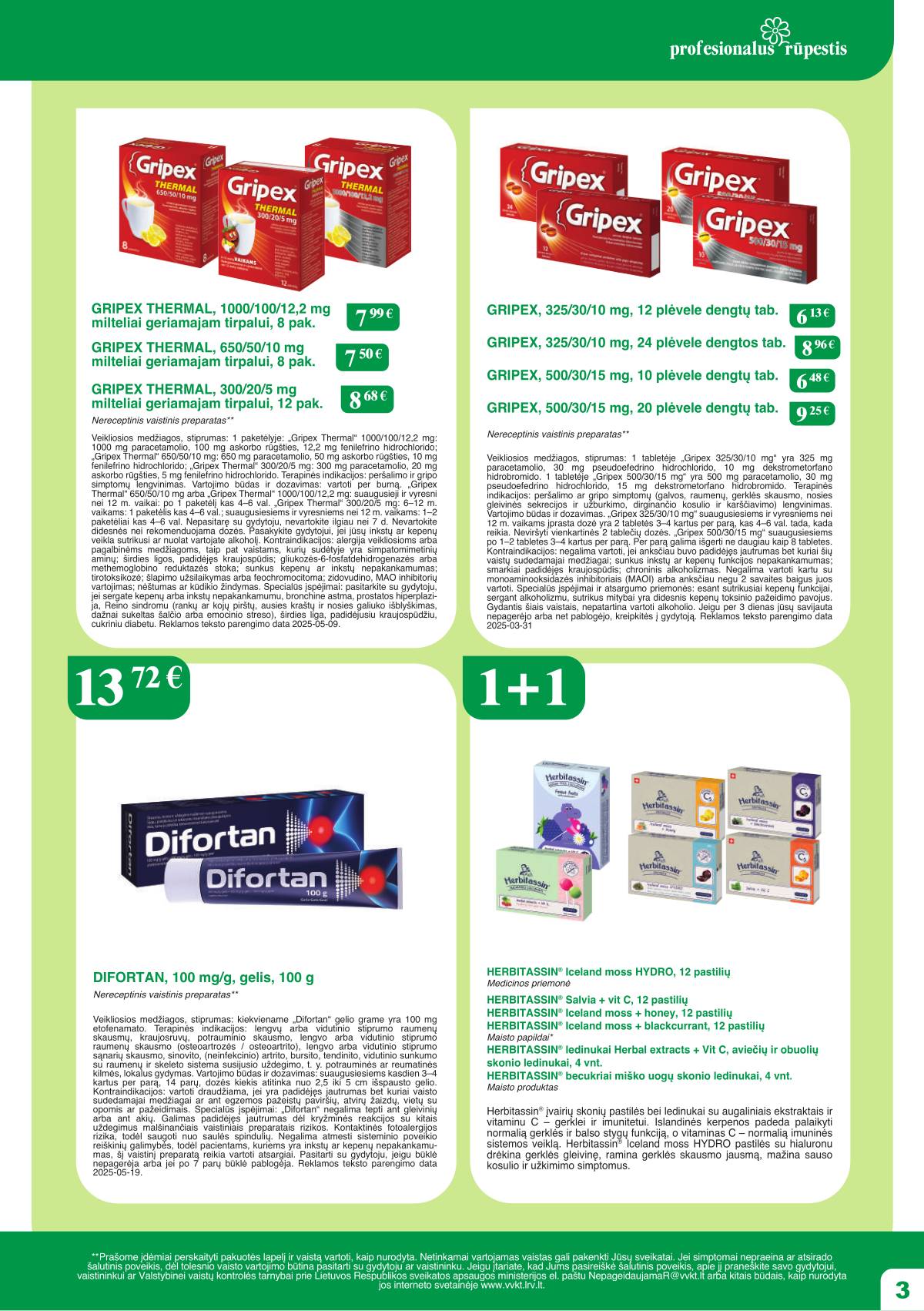 Ramunėlės vaistinė - Ramunėlės vaistinės akcijų leidinys 3 puslapis