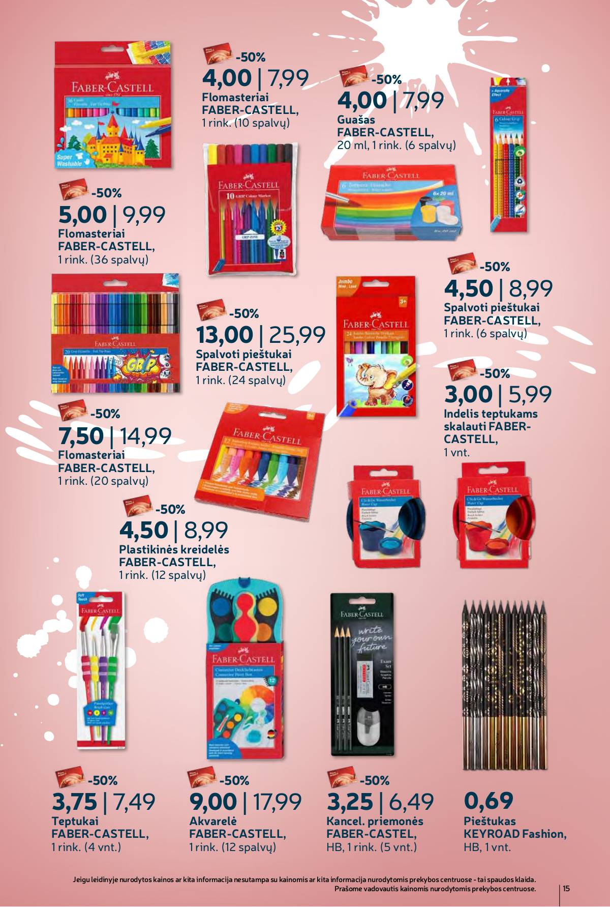 Rimi - "Atgal į mokyklą" RIMI nuolaidų leidinys 15 puslapis