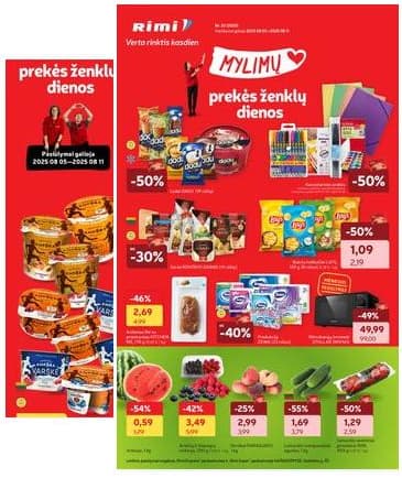 Rimi - RIMI savaitinis akcijų leidinys Nr. 32 | 2025-08-05 - 2025-08-11 2025-08-05 – 2025-08-11