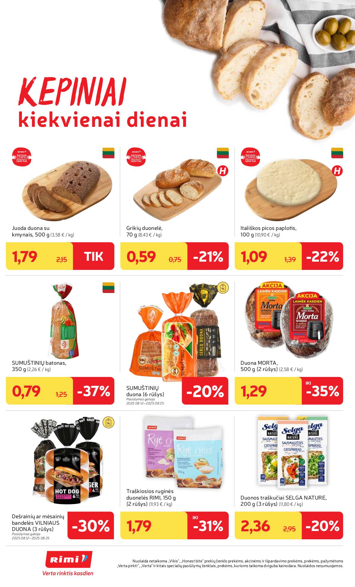 Rimi - RIMI savaitinis akcijų leidinys Nr. 33 | 2025-08-12 - 2025-08-18 14 puslapis