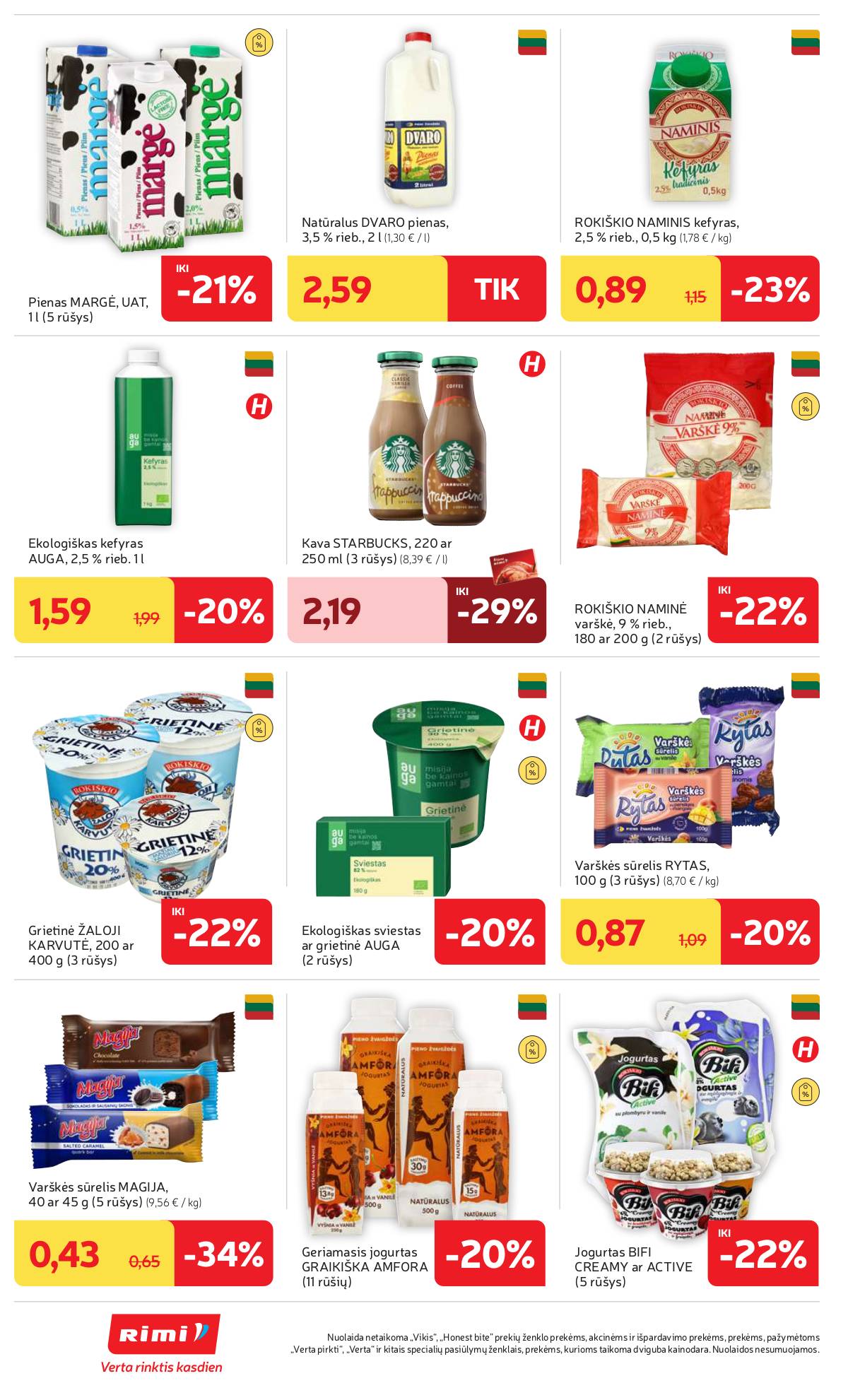 Rimi - RIMI savaitinis akcijų leidinys Nr. 33 | 2025-08-12 - 2025-08-18 20 puslapis