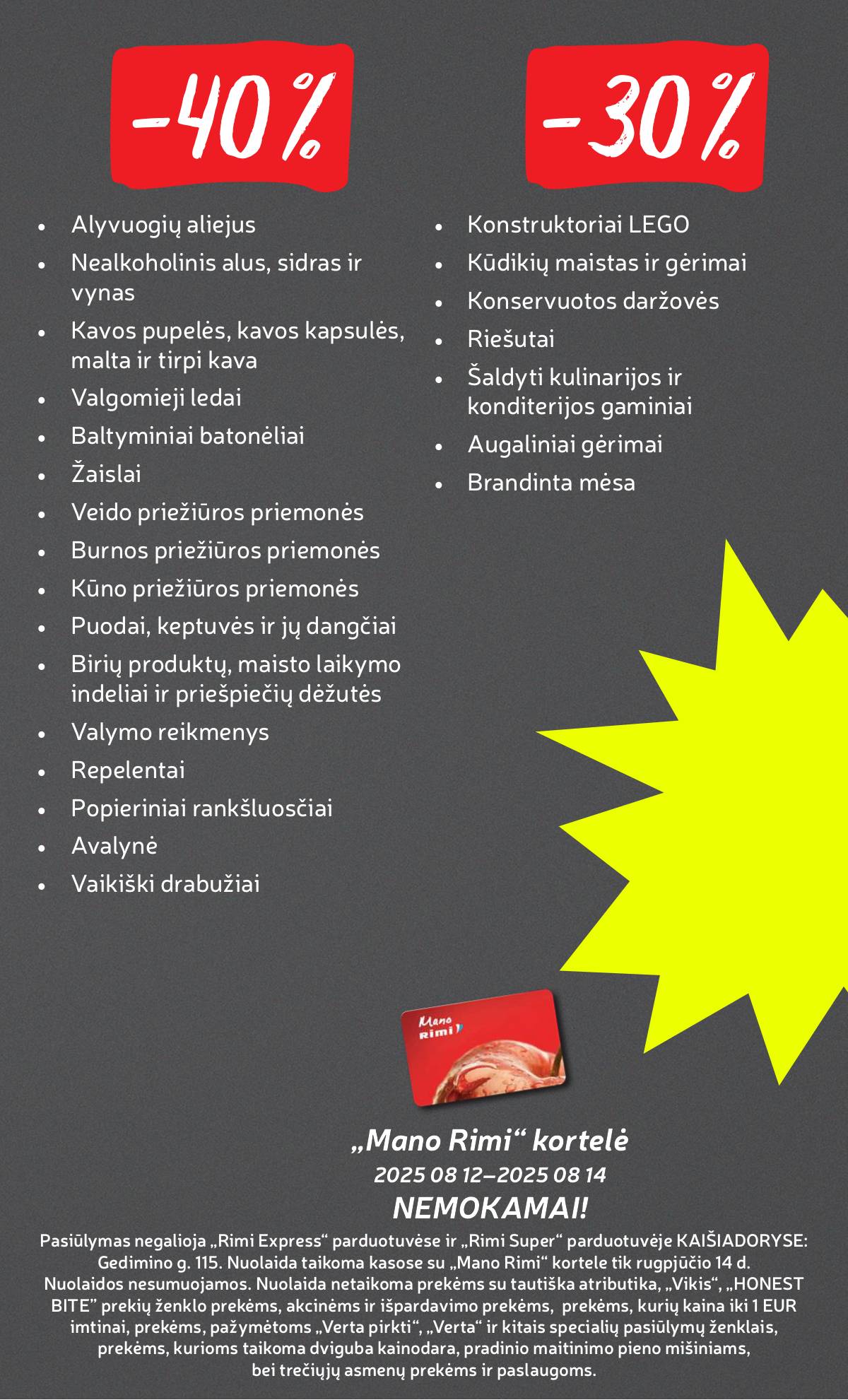 Rimi - RIMI savaitinis akcijų leidinys Nr. 33 | 2025-08-12 - 2025-08-18 3 puslapis