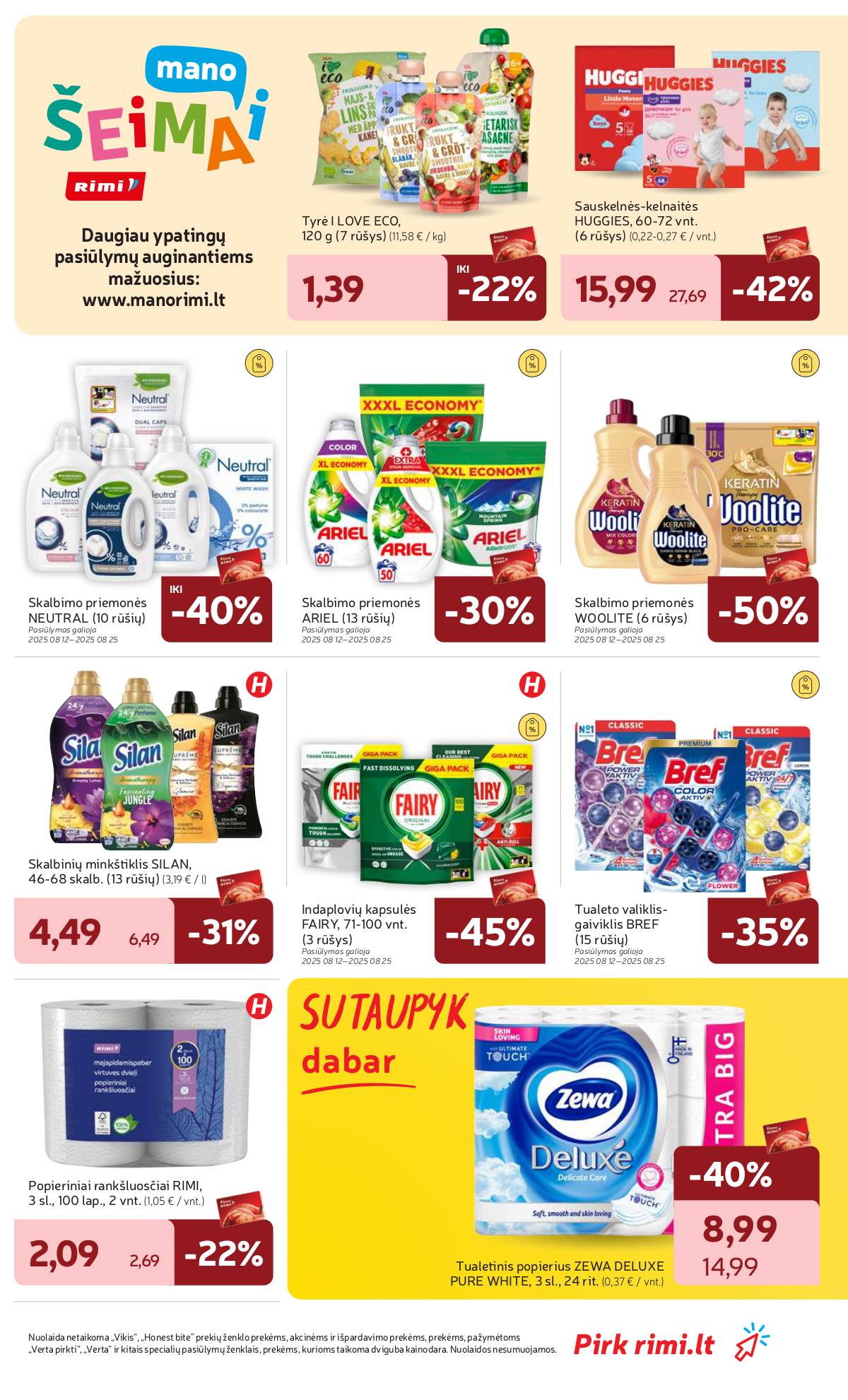 Rimi - RIMI savaitinis akcijų leidinys Nr. 33 | 2025-08-12 - 2025-08-18 35 puslapis