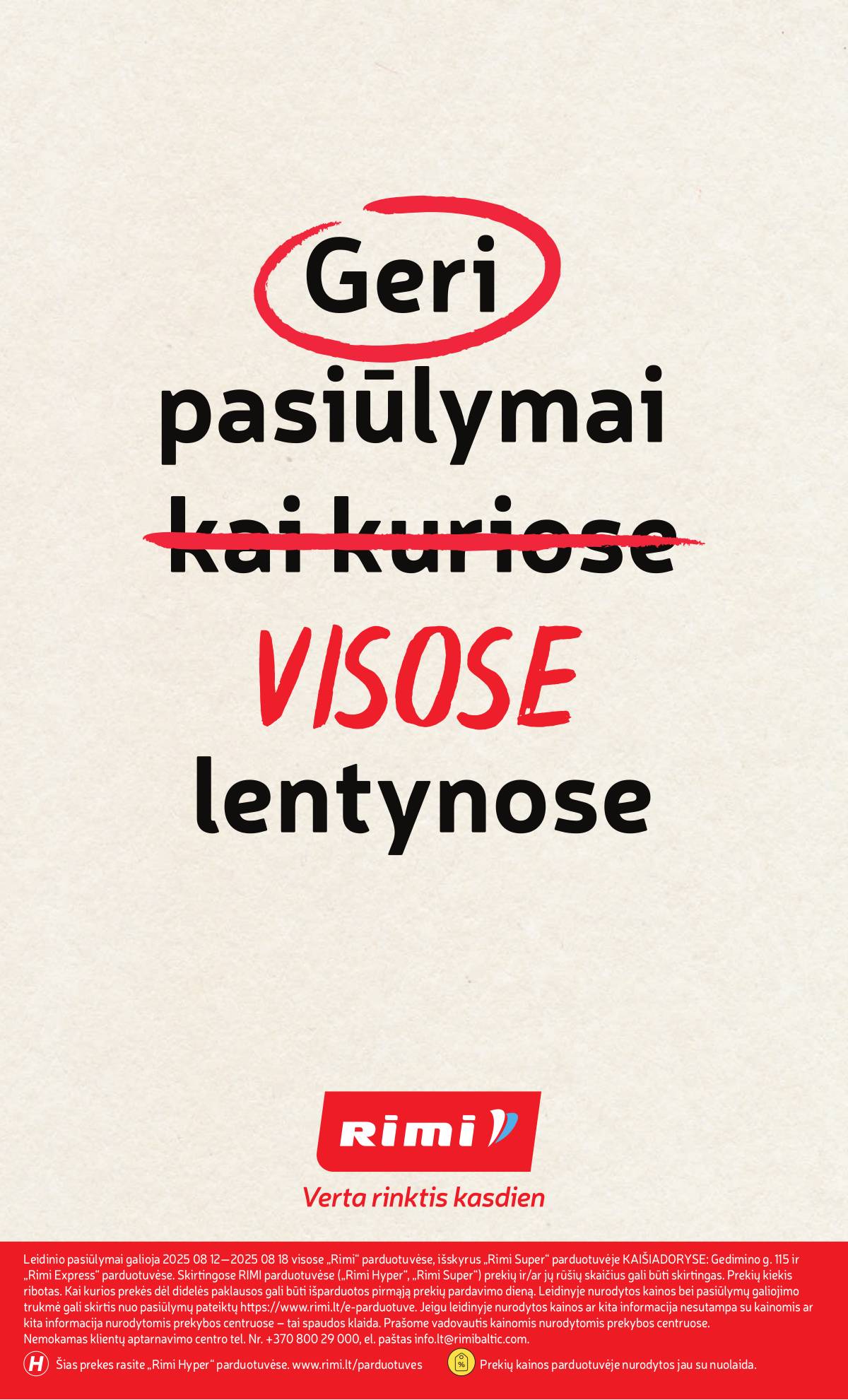 Rimi - RIMI savaitinis akcijų leidinys Nr. 33 | 2025-08-12 - 2025-08-18 40 puslapis