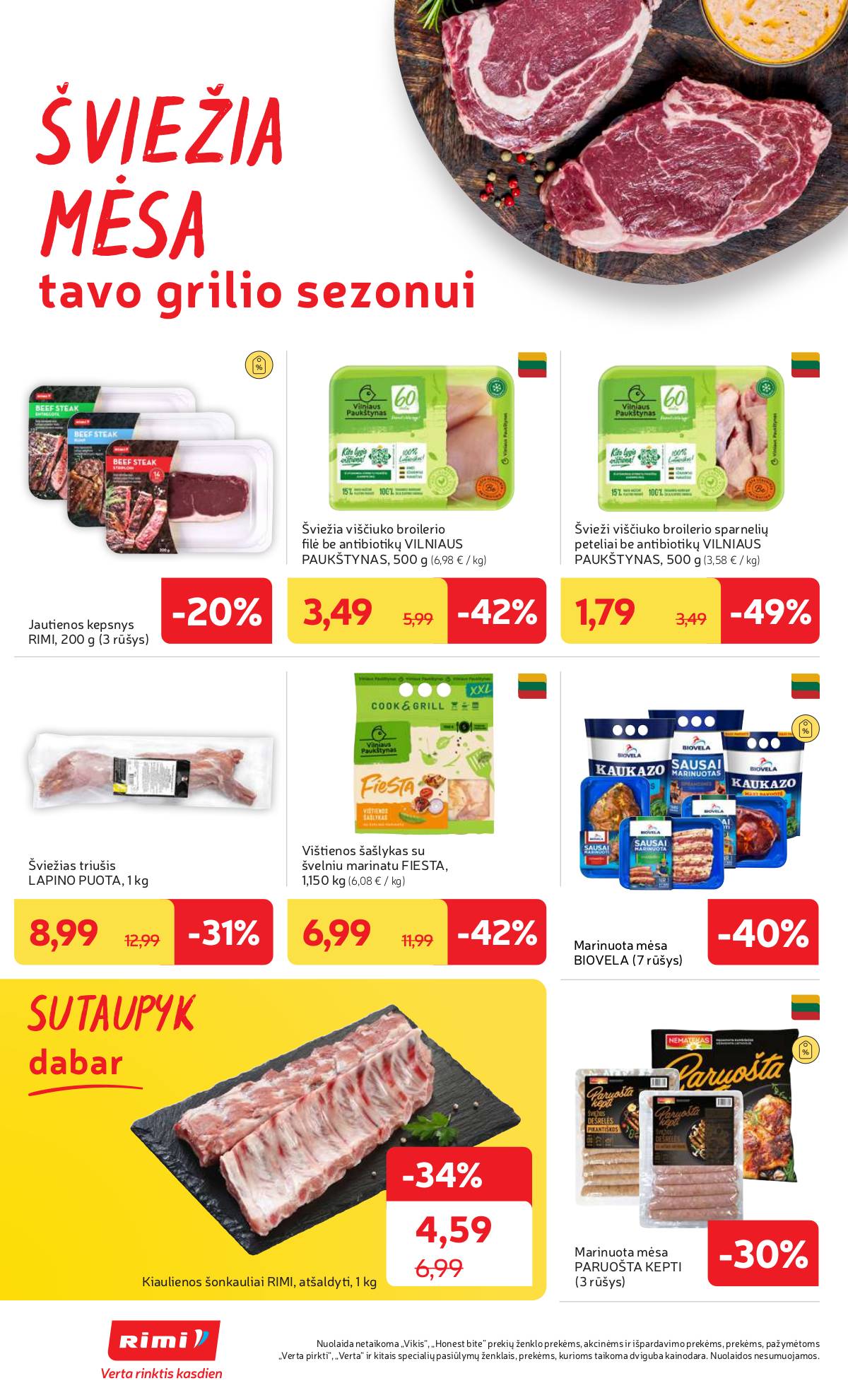 Rimi - RIMI savaitinis akcijų leidinys Nr. 33 | 2025-08-12 - 2025-08-18 8 puslapis