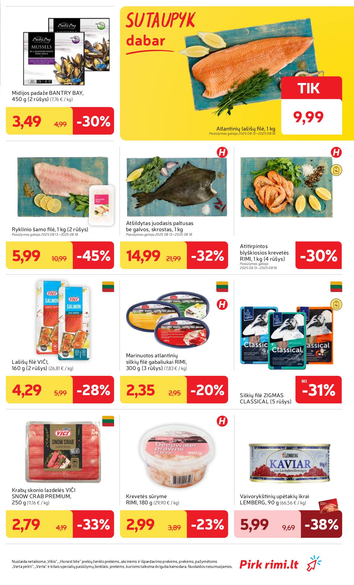 Rimi - RIMI savaitinis akcijų leidinys Nr. 33 | 2025-08-12 - 2025-08-18 9 puslapis