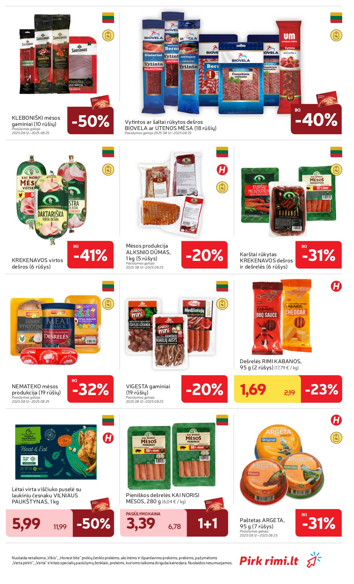 Rimi - RIMI savaitinis akcijų leidinys Nr. 34 | 2025-08-19 - 2025-08-25 13 puslapis
