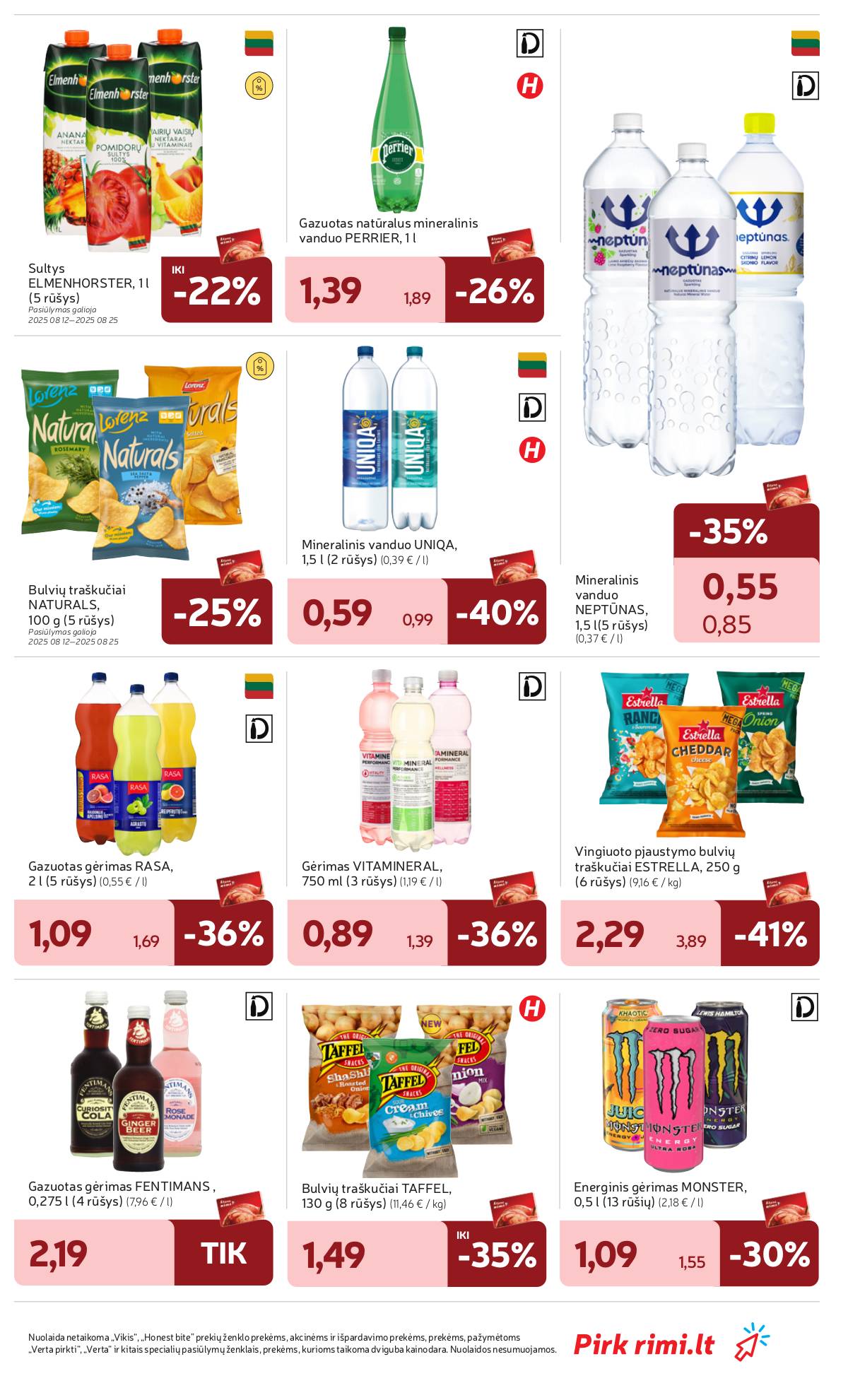 Rimi - RIMI savaitinis akcijų leidinys Nr. 34 | 2025-08-19 - 2025-08-25 29 puslapis