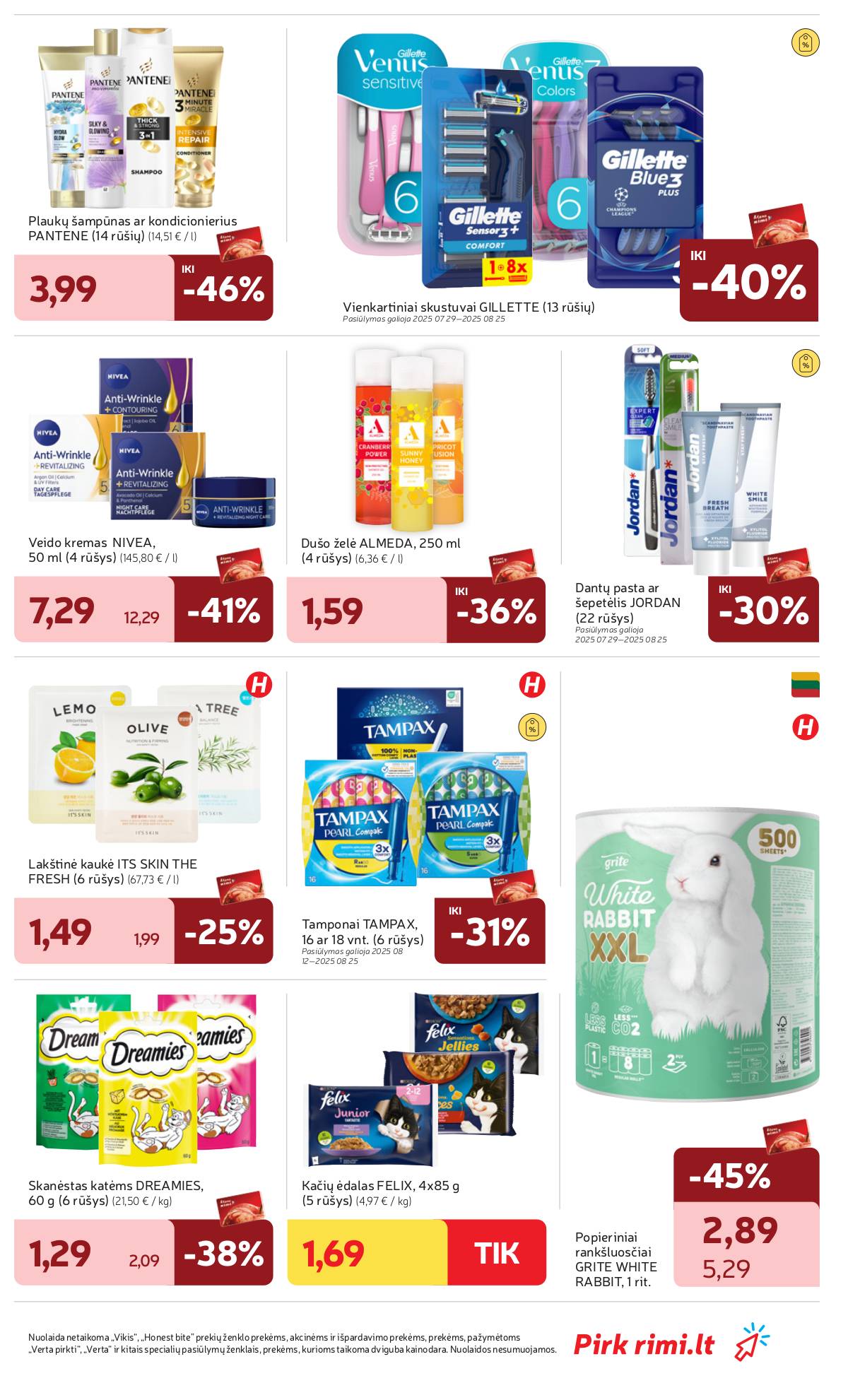 Rimi - RIMI savaitinis akcijų leidinys Nr. 34 | 2025-08-19 - 2025-08-25 31 puslapis