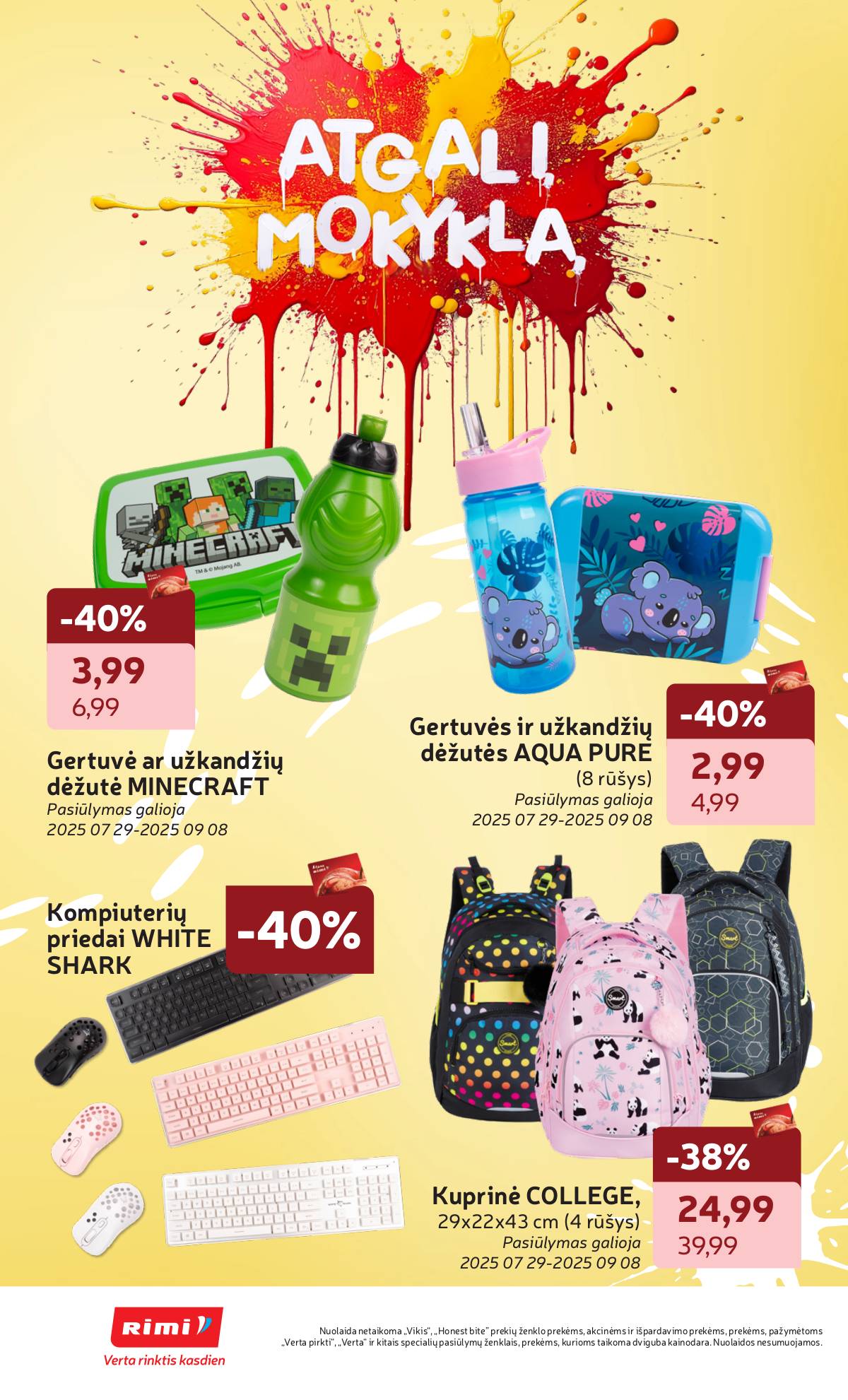 Rimi - RIMI savaitinis akcijų leidinys Nr. 34 | 2025-08-19 - 2025-08-25 4 puslapis
