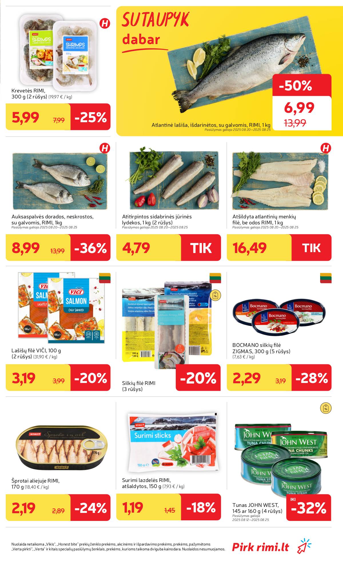 Rimi - RIMI savaitinis akcijų leidinys Nr. 34 | 2025-08-19 - 2025-08-25 7 puslapis
