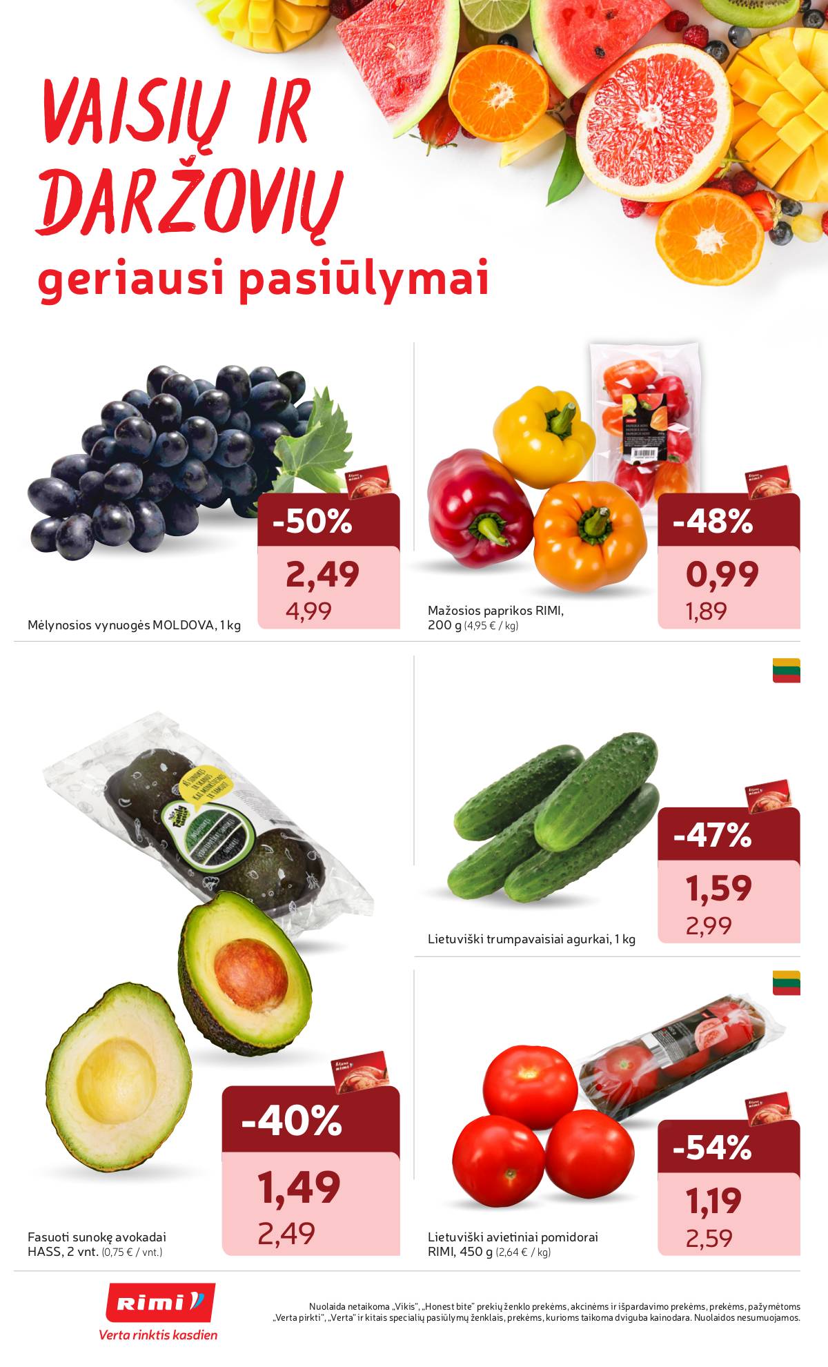 Rimi - RIMI savaitinis akcijų leidinys Nr. 34 | 2025-08-19 - 2025-08-25 8 puslapis