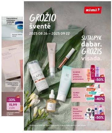 Rimi - RIMI "Grožio ŠVENTĖ!" akcijų leidinys 2025-08-26 – 2025-09-22