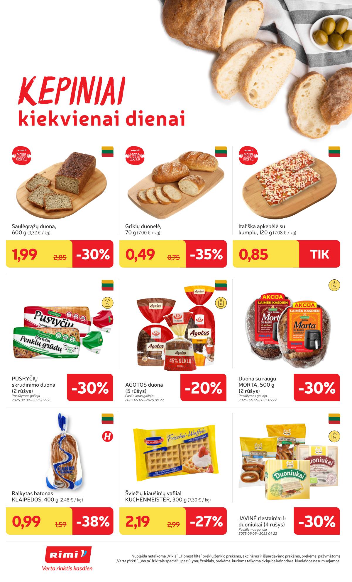 Rimi - RIMI Savaitinis akcijų leidinys | 2025-09-09 - 2025-09-15 16 puslapis