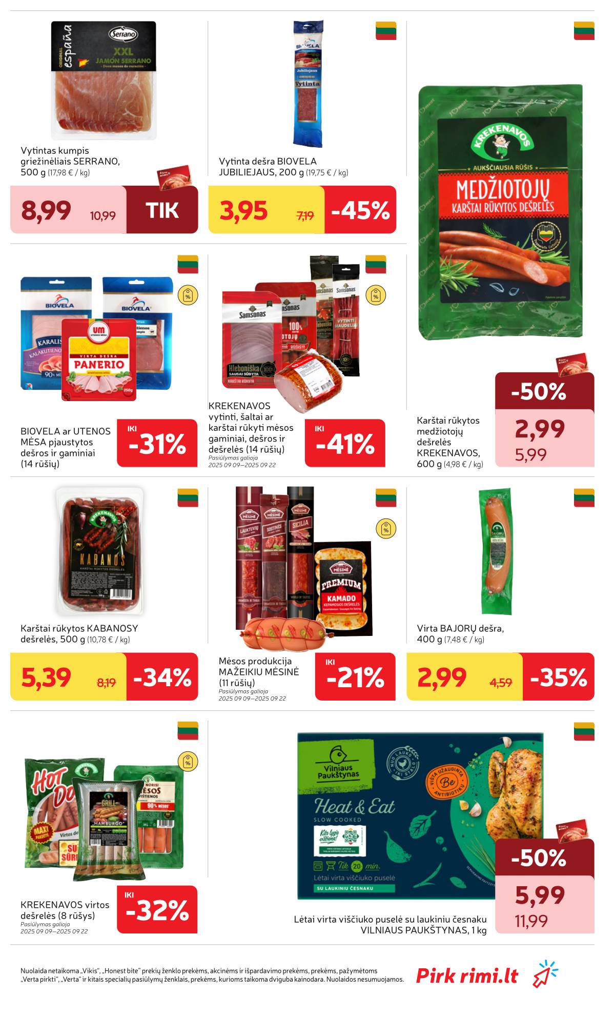 Rimi - RIMI Savaitinis akcijų leidinys | 2025-09-09 - 2025-09-15 17 puslapis
