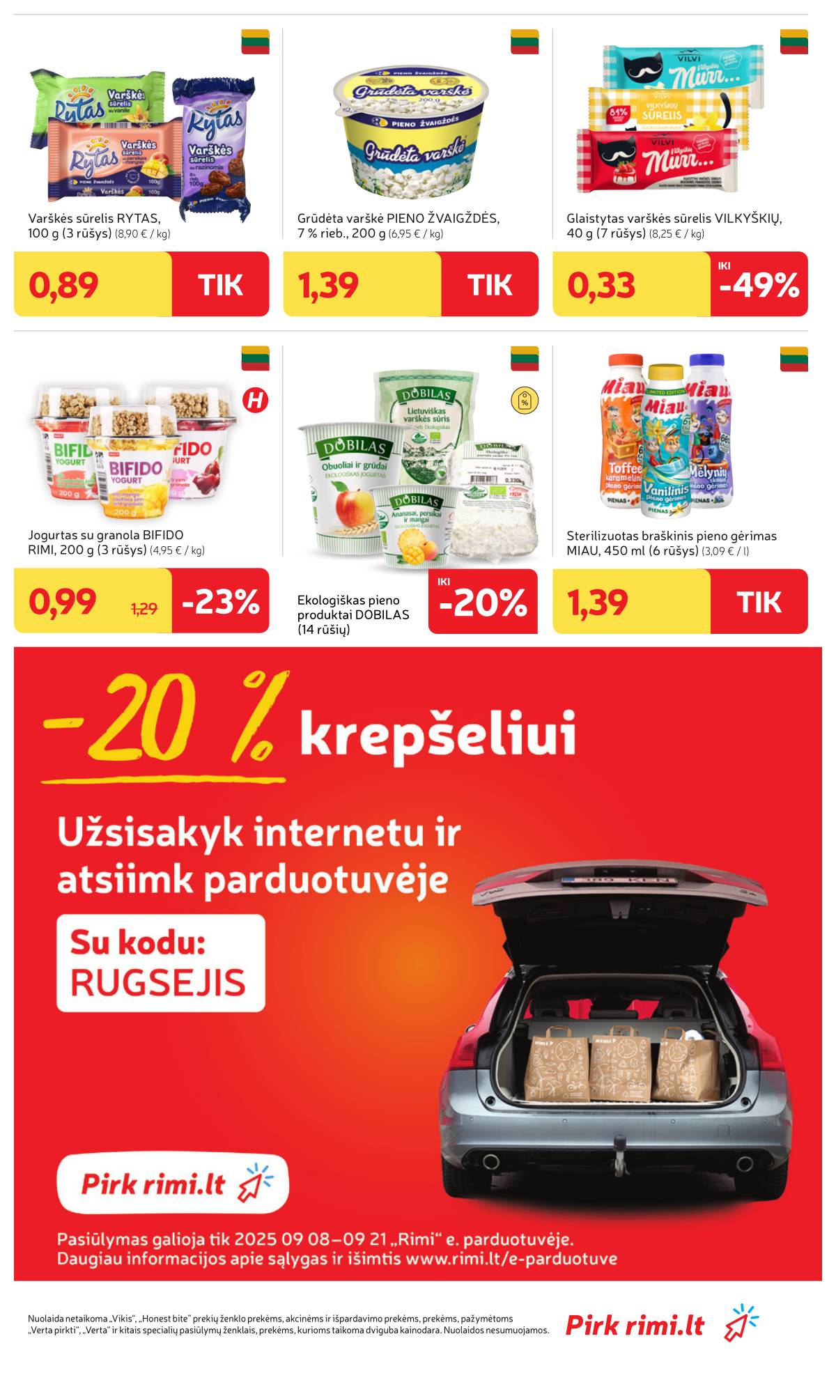 Rimi - RIMI Savaitinis akcijų leidinys | 2025-09-09 - 2025-09-15 23 puslapis