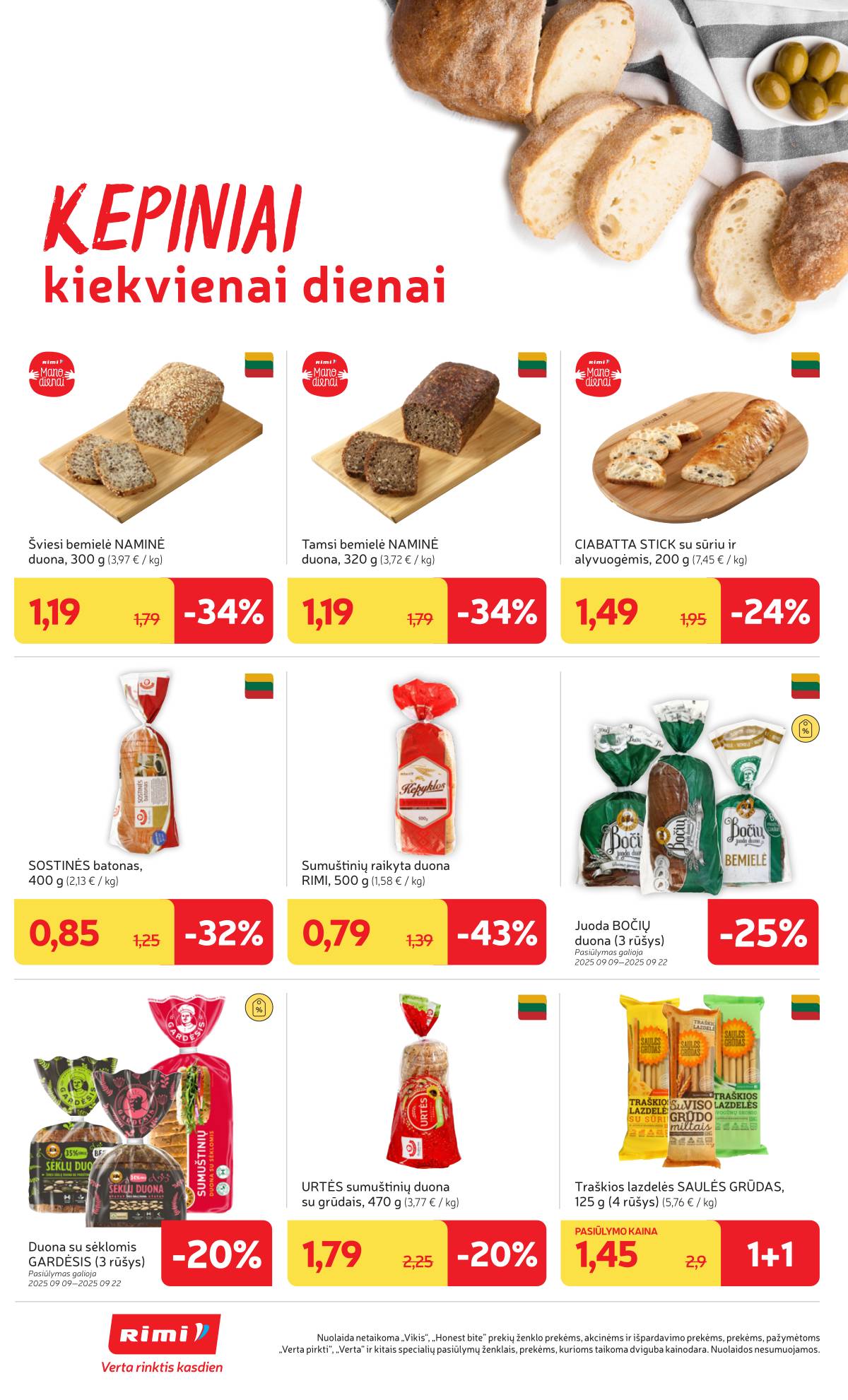 Rimi - RIMI Savaitinis akcijų leidinys | 2025-09-16 - 2025-09-22 14 puslapis