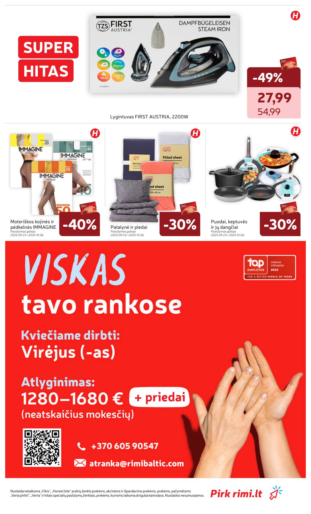 Rimi - Savaitinis akcijų leidinys Nr. 39 (2025) 30 puslapis