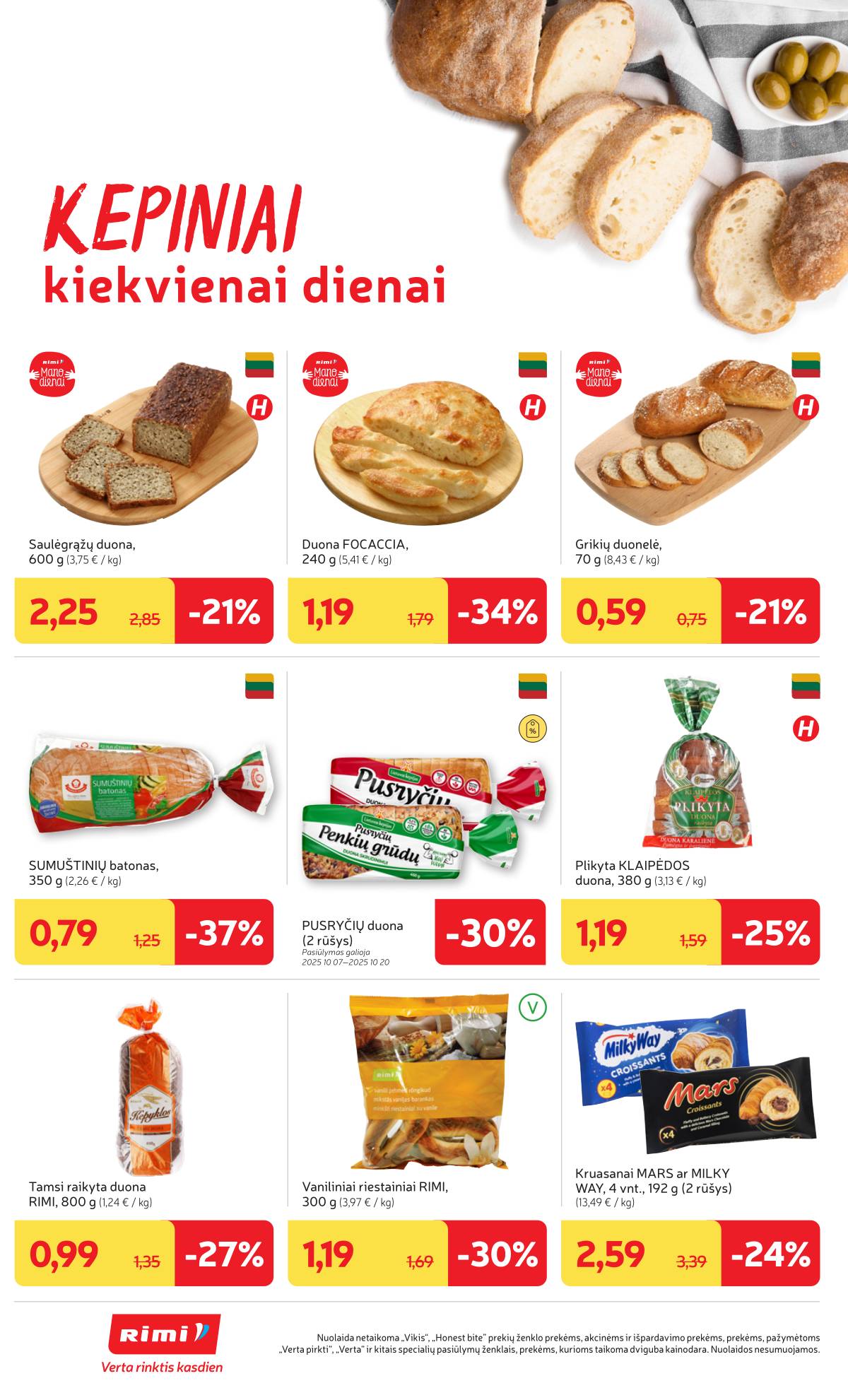 Rimi - RIMI akcijų leidinys Nr. 41 | 2025-10-07 - 2025-10-13 14 puslapis