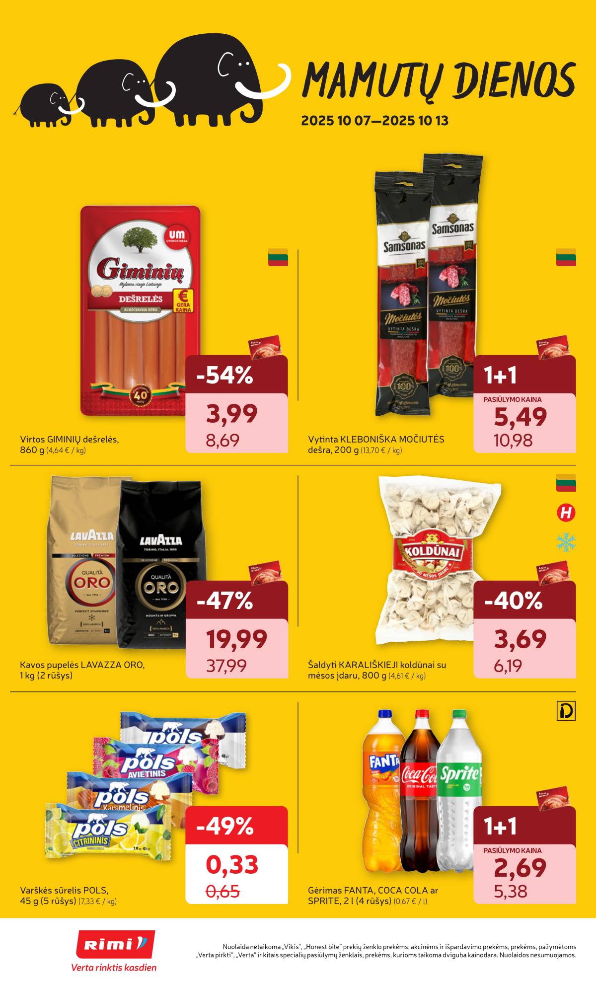 Rimi - RIMI akcijų leidinys Nr. 41 | 2025-10-07 - 2025-10-13 2 puslapis