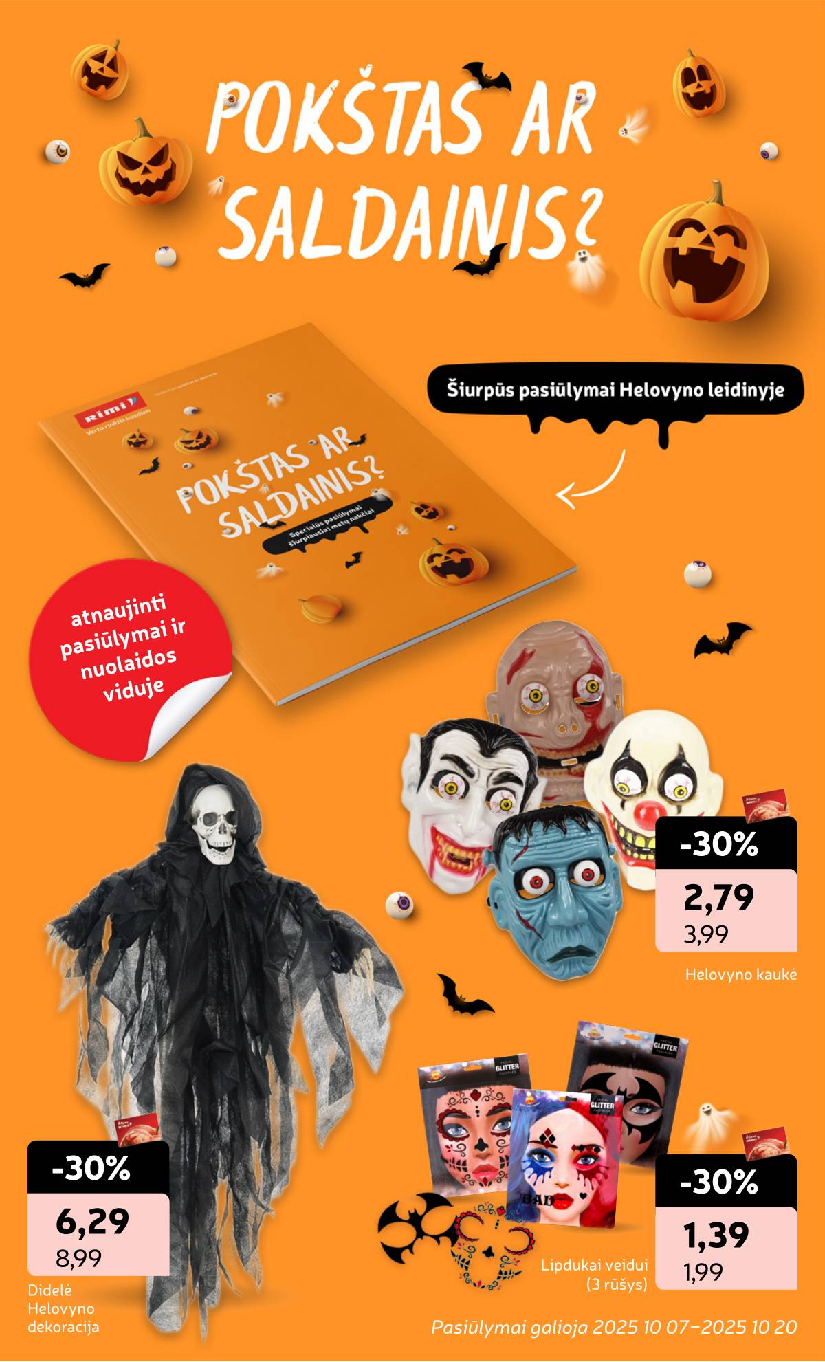 Rimi - RIMI akcijų leidinys Nr. 41 | 2025-10-07 - 2025-10-13 22 puslapis