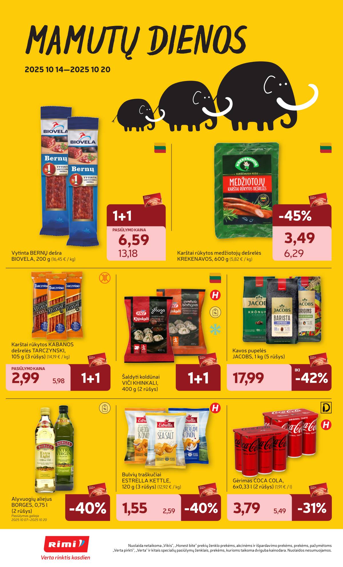 Rimi - RIMI akcijų leidinys Nr. 42 | 2025-10-14 - 2025-10-20 2 puslapis