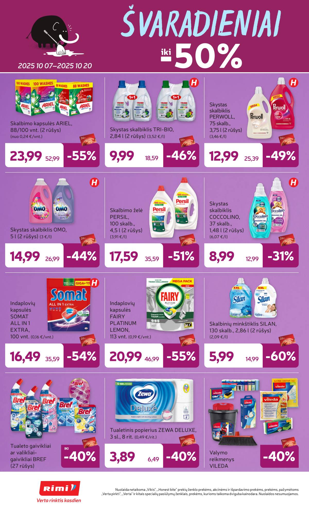 Rimi - RIMI akcijų leidinys Nr. 42 | 2025-10-14 - 2025-10-20 4 puslapis