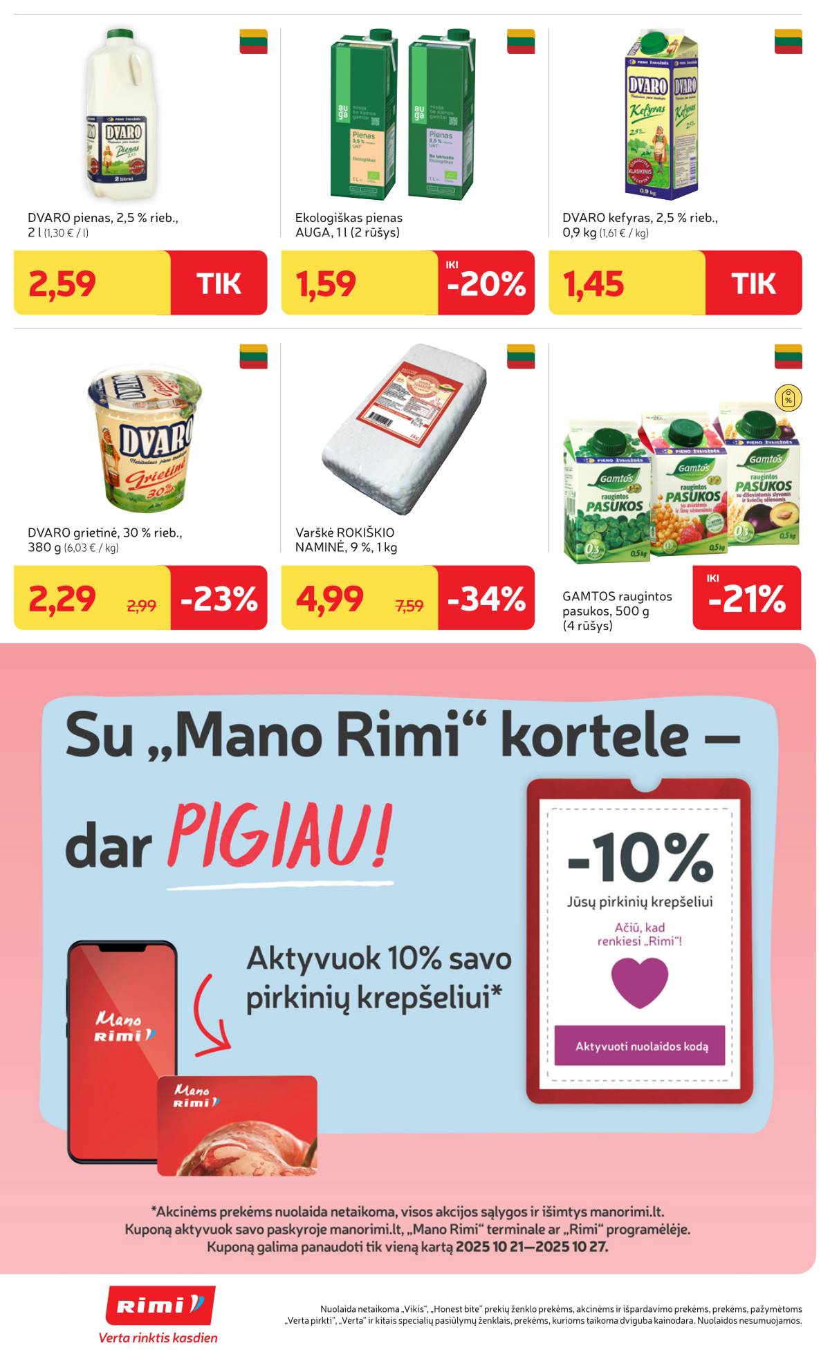 Rimi - RIMI akcijų leidinys Nr. 43 | 2025-10-21 - 2025-10-27 16 puslapis