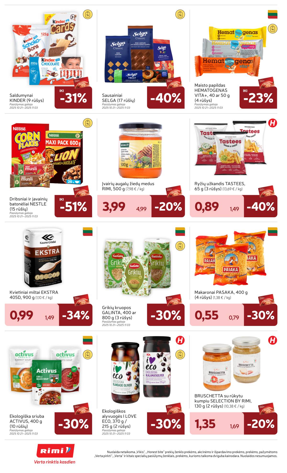 Rimi - RIMI akcijų leidinys Nr. 43 | 2025-10-21 - 2025-10-27 24 puslapis