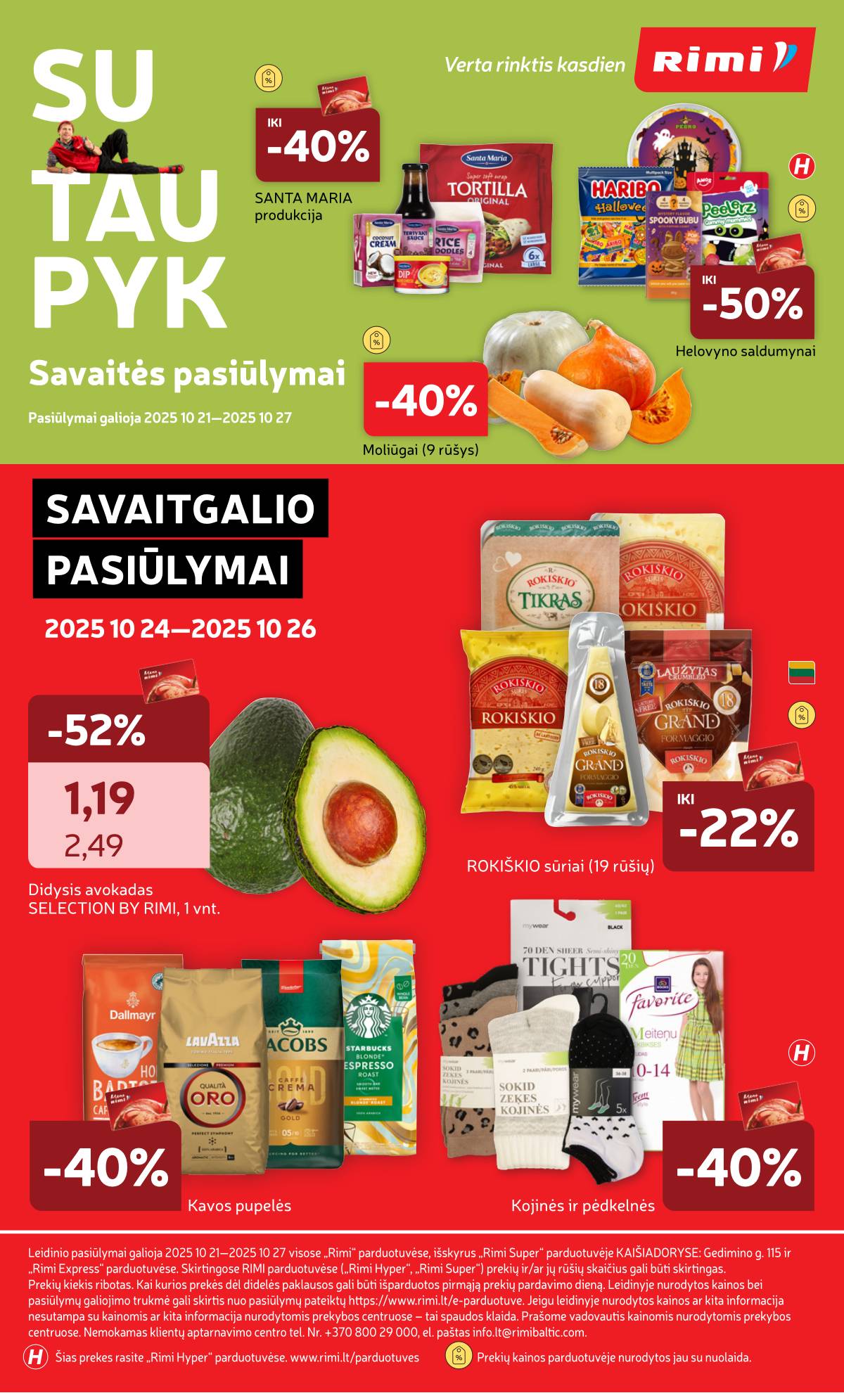 Rimi - RIMI akcijų leidinys Nr. 43 | 2025-10-21 - 2025-10-27 34 puslapis