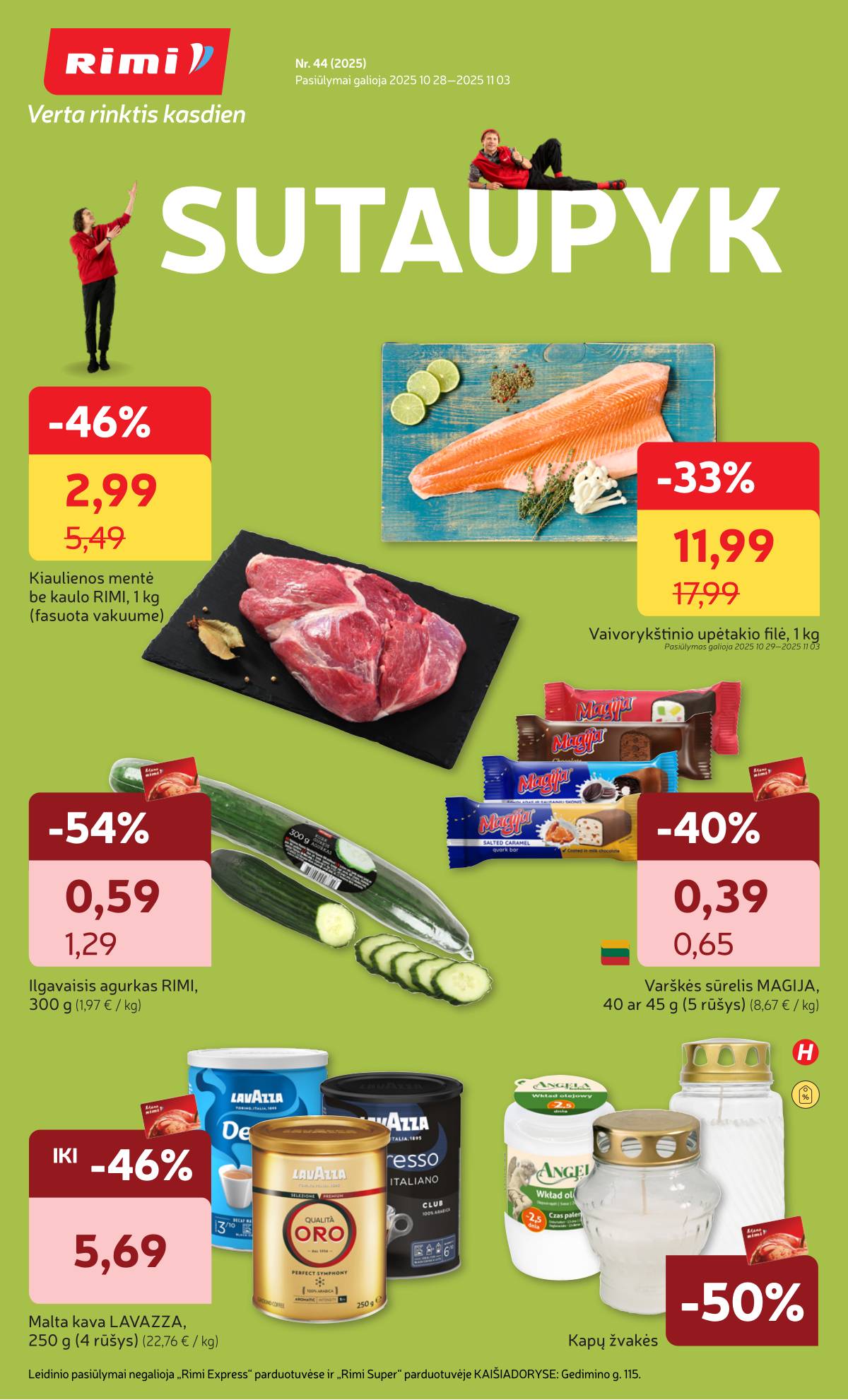 Rimi - RIMI akcijų leidinys Nr. 44 | 2025-10-28 - 2025-11-03 1 puslapis