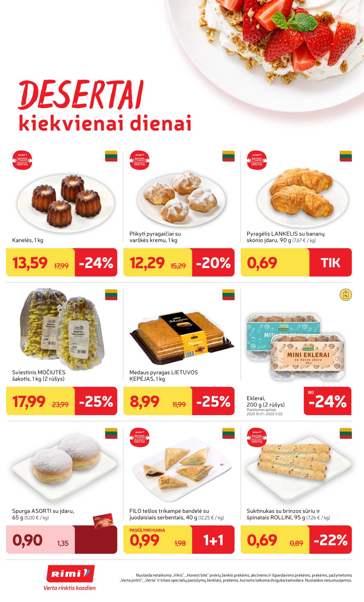 Rimi - RIMI akcijų leidinys Nr. 44 | 2025-10-28 - 2025-11-03 14 puslapis