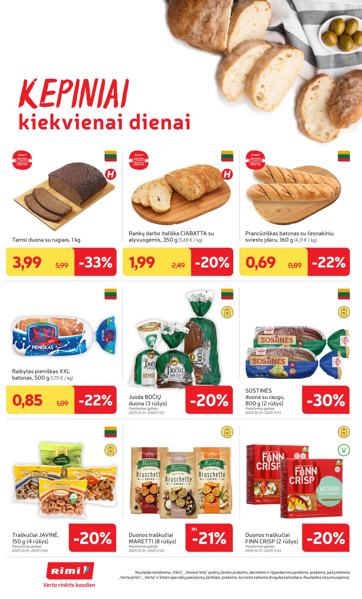 Rimi - RIMI akcijų leidinys Nr. 44 | 2025-10-28 - 2025-11-03 16 puslapis