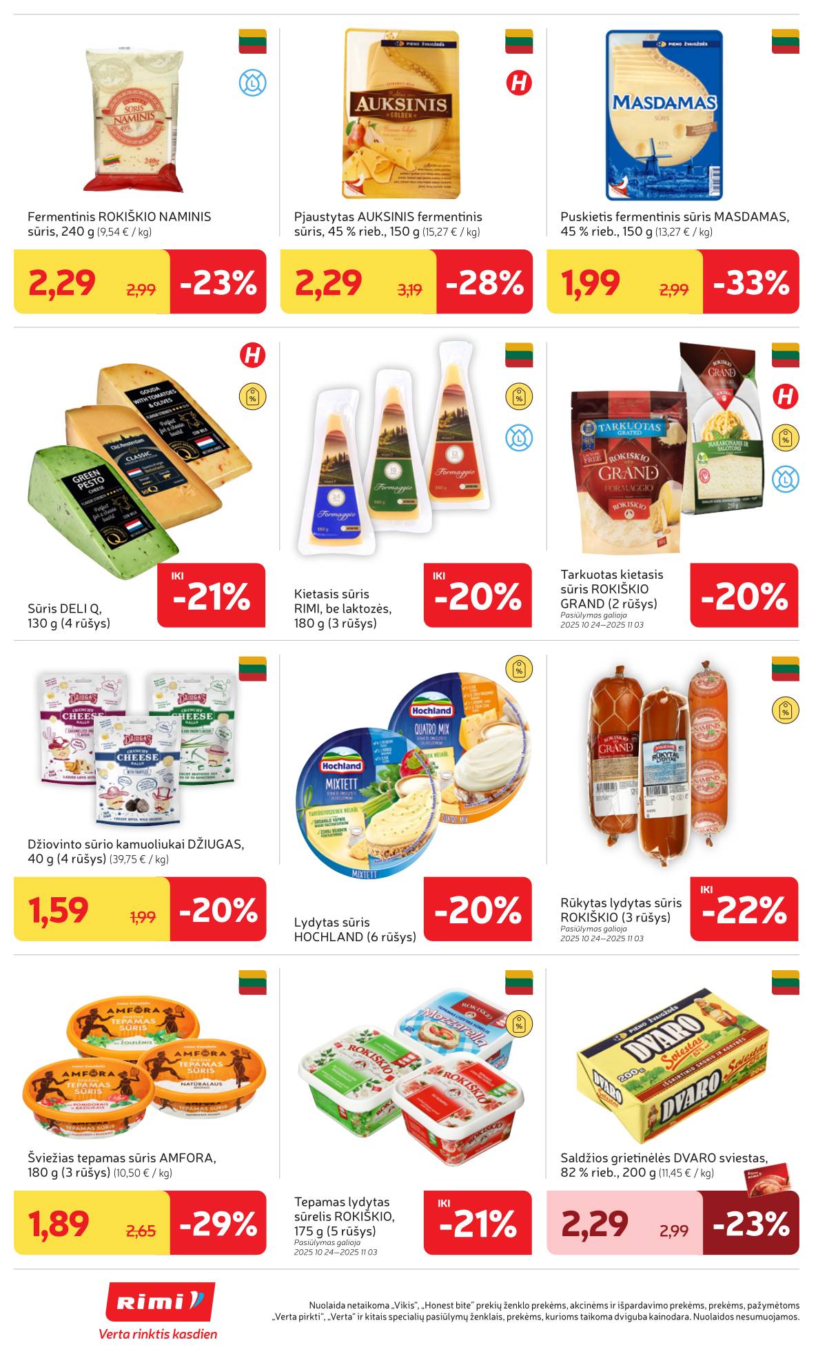 Rimi - RIMI akcijų leidinys Nr. 44 | 2025-10-28 - 2025-11-03 20 puslapis