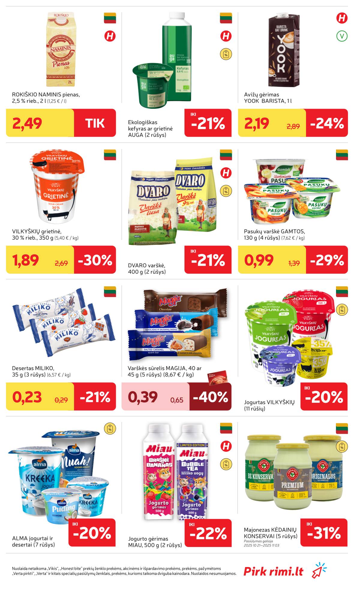 Rimi - RIMI akcijų leidinys Nr. 44 | 2025-10-28 - 2025-11-03 21 puslapis