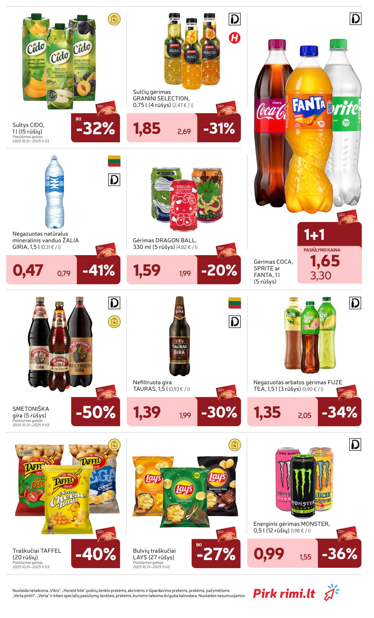 Rimi - RIMI akcijų leidinys Nr. 44 | 2025-10-28 - 2025-11-03 31 puslapis