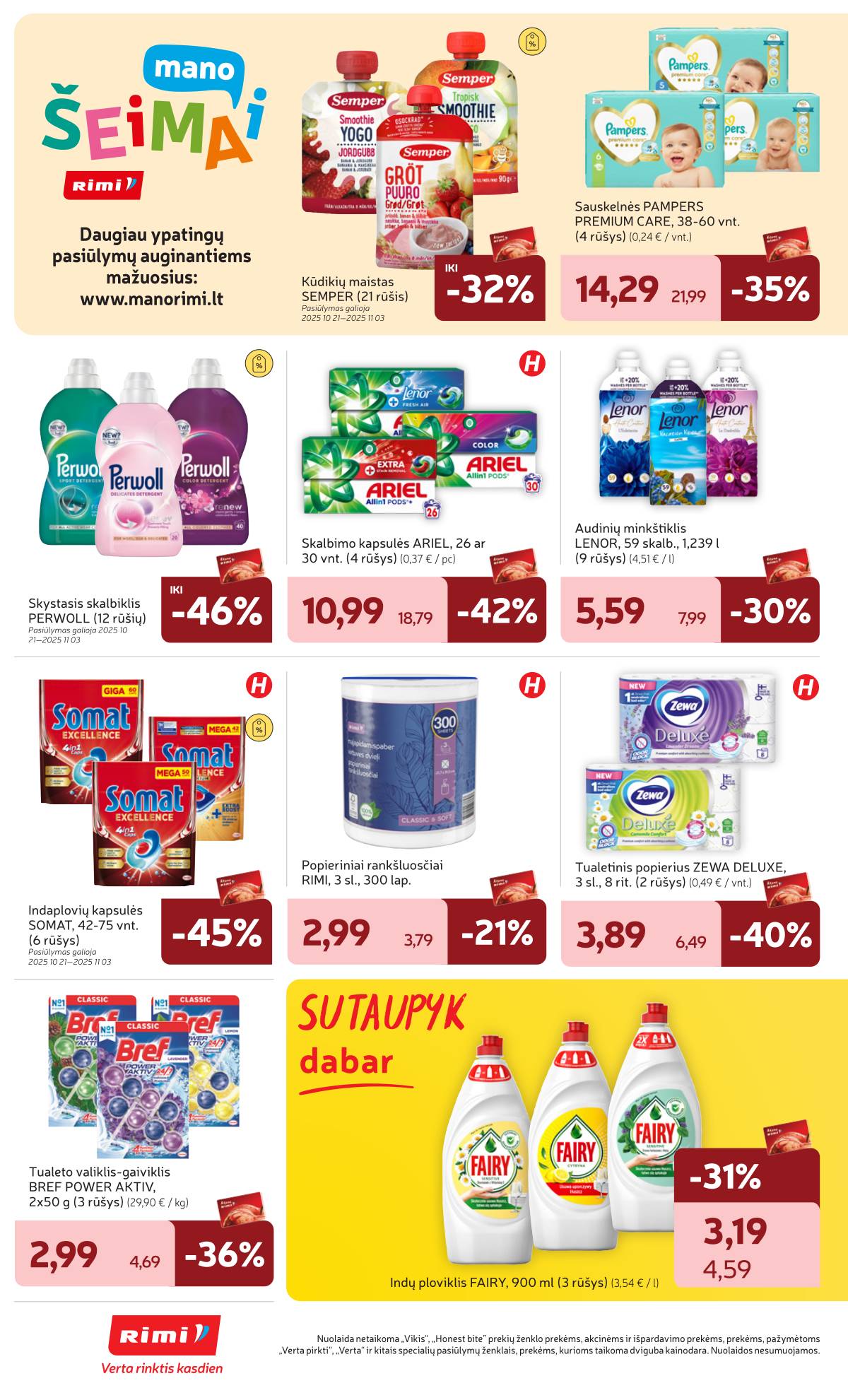 Rimi - RIMI akcijų leidinys Nr. 44 | 2025-10-28 - 2025-11-03 34 puslapis