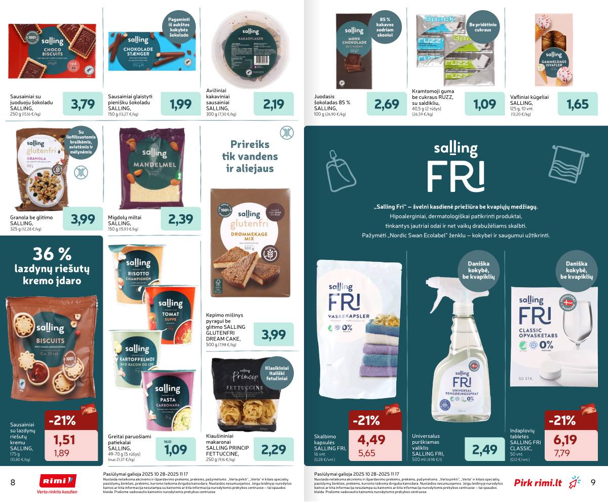 Rimi - SALLING prekių katalogas | 2025-10-28 - 2025-11-17 5 puslapis