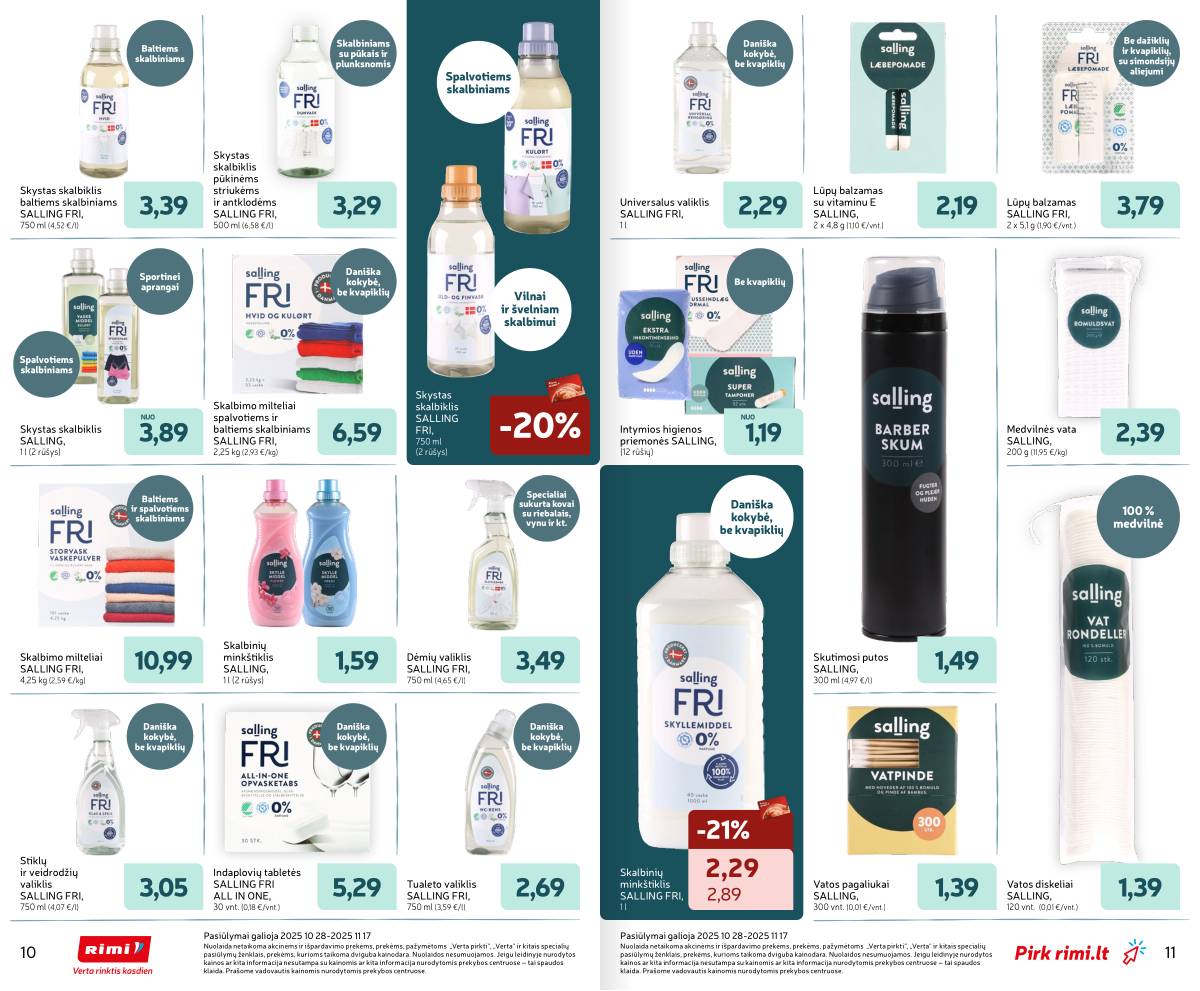 Rimi - SALLING prekių katalogas | 2025-10-28 - 2025-11-17 6 puslapis