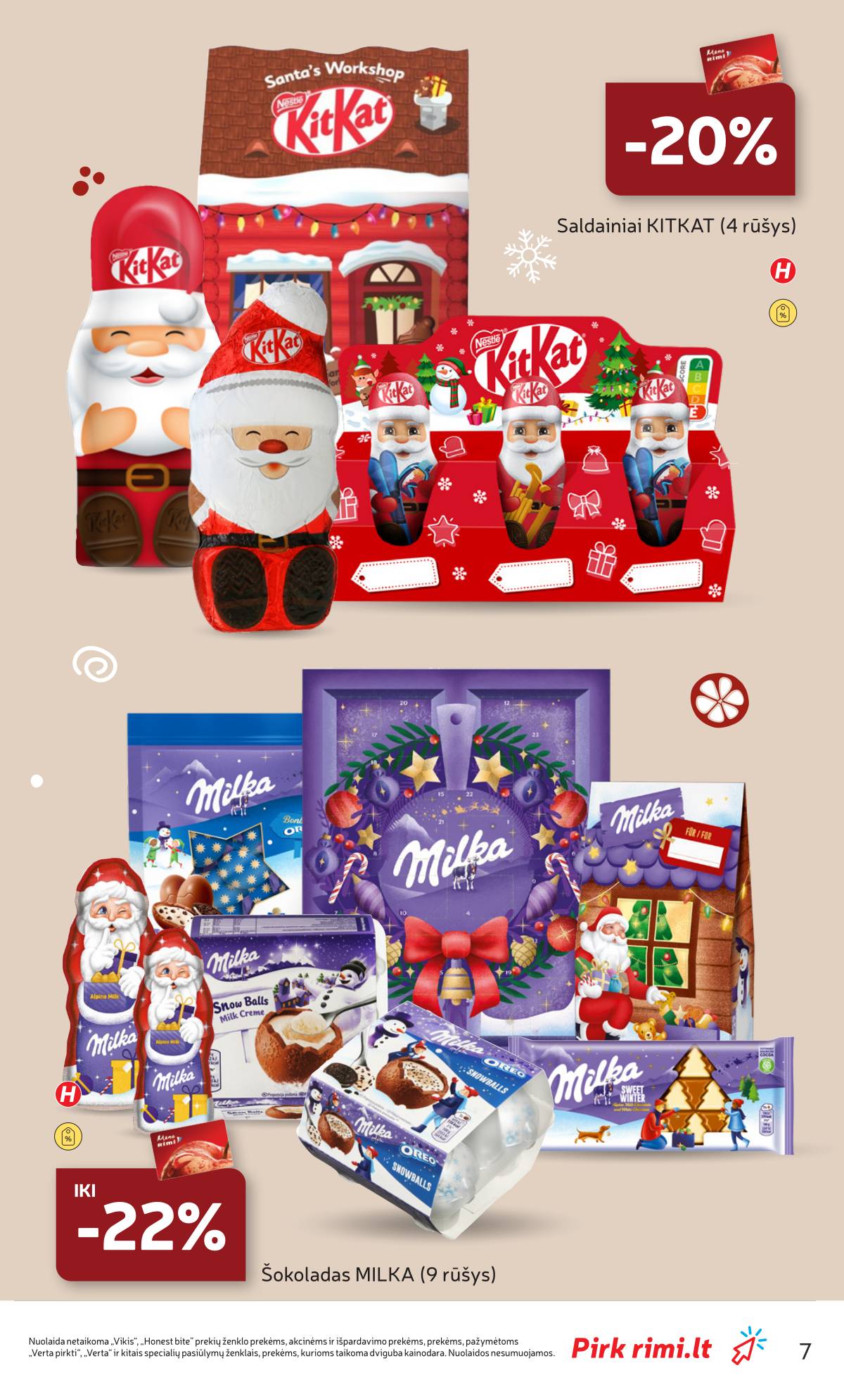 Rimi - RIMI Kalėdinių SALDUMYNŲ asortimento nuolaidų katalogas | 2025-11-04 - 2025-11-17 7 puslapis