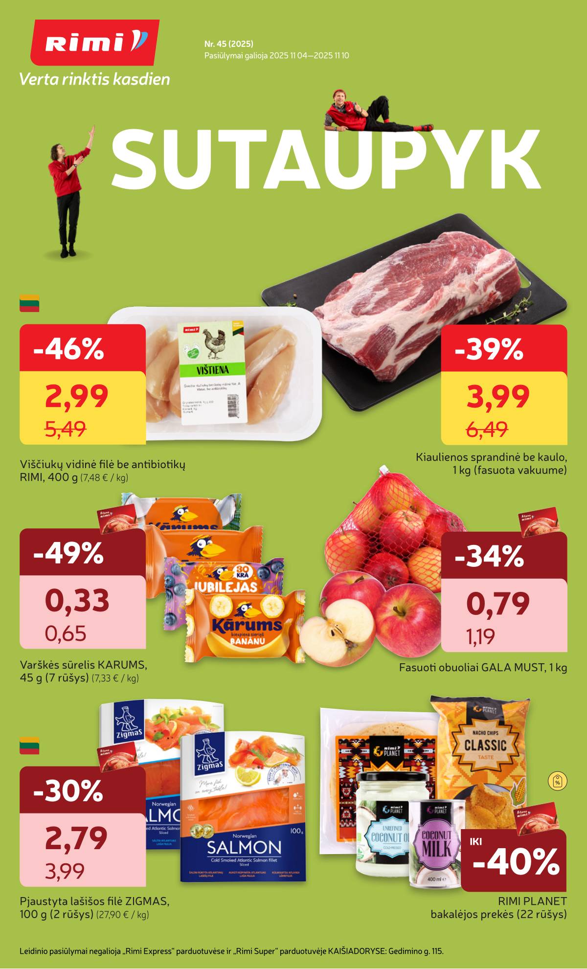 Rimi - RIMI akcijų leidinys Nr. 45 | 2025-11-04 - 2025-11-10 1 puslapis