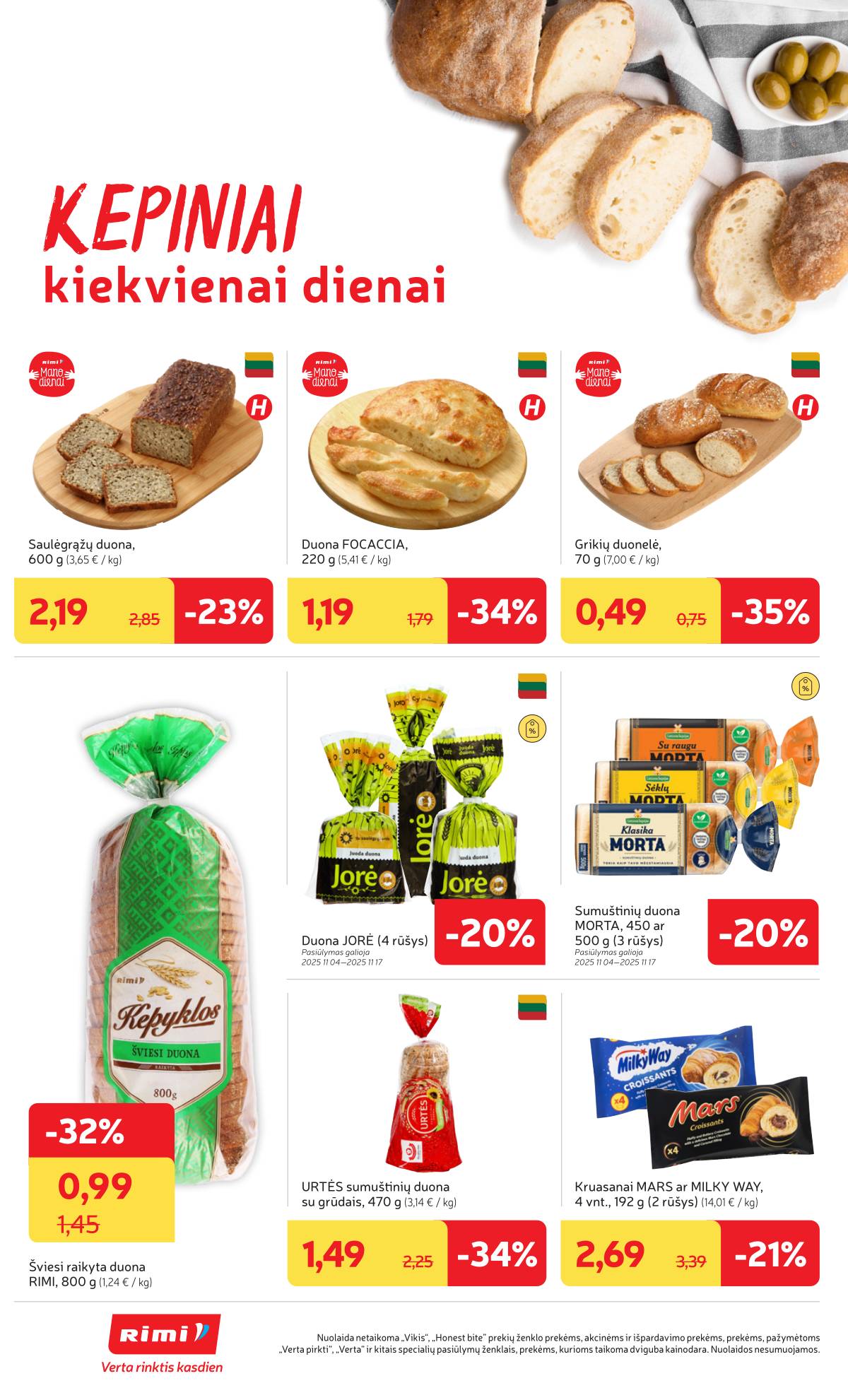 Rimi - RIMI akcijų leidinys Nr. 45 | 2025-11-04 - 2025-11-10 14 puslapis